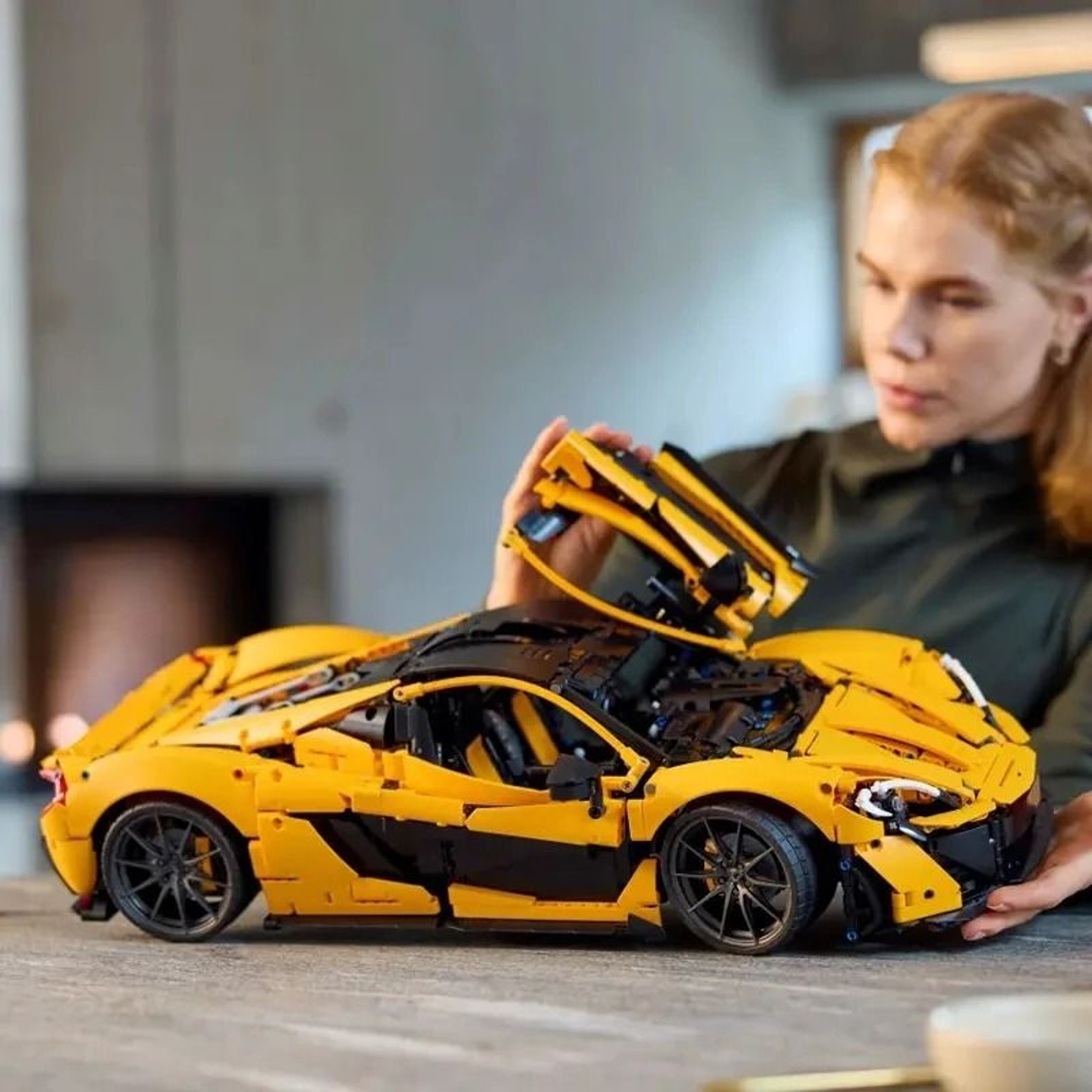 Super Racing Car Model Building Blocks 1 8 Scale 3893PCS Technical Assembly Set 2