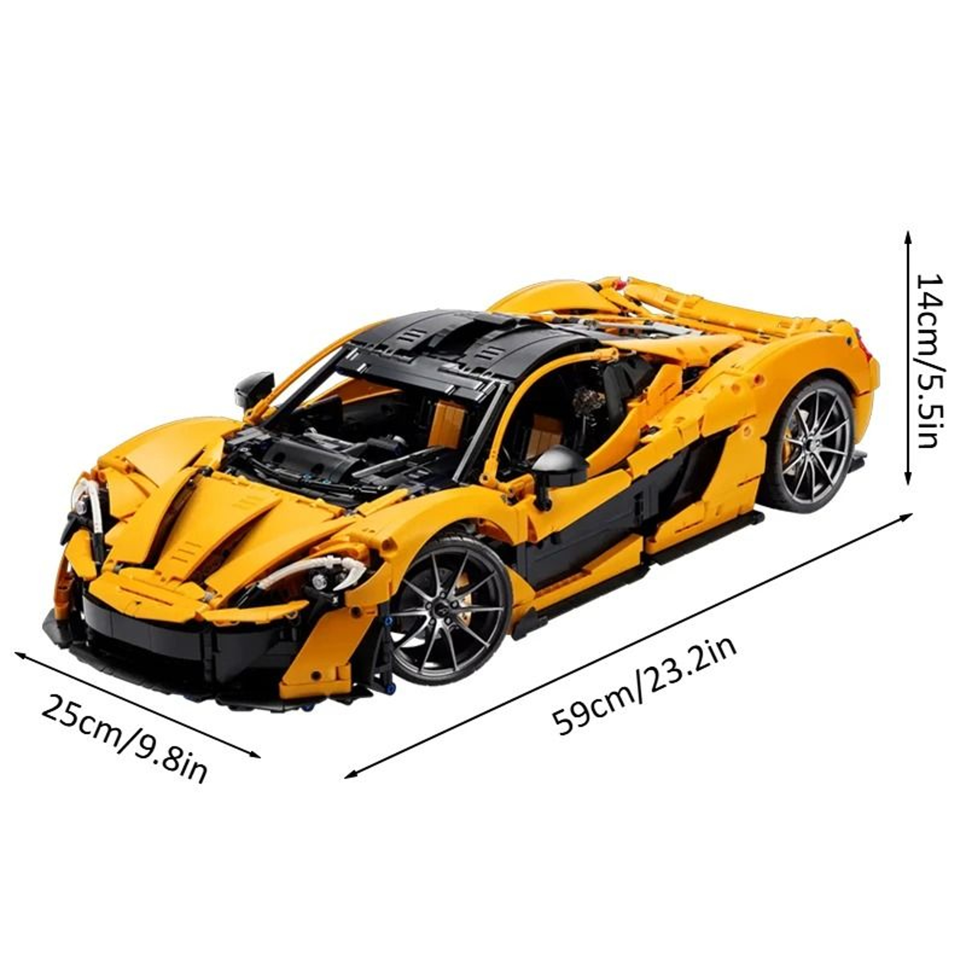 Super Racing Car Model Building Blocks 1 8 Scale 3893PCS Technical Assembly Set 7