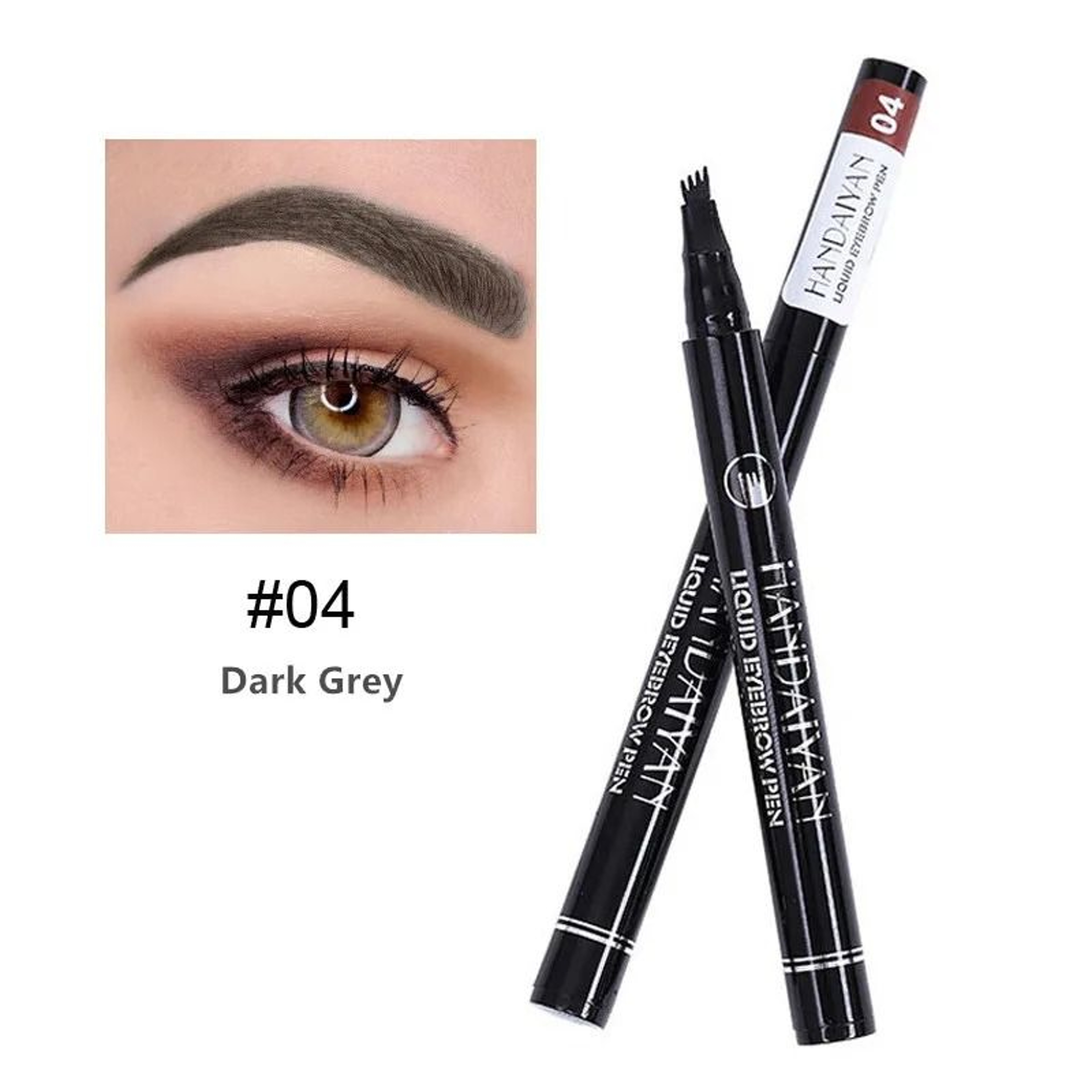 4D Microblading Eyebrow Pen With 4 Fork Tip Long Lasting Liquid Brow Pencil 21