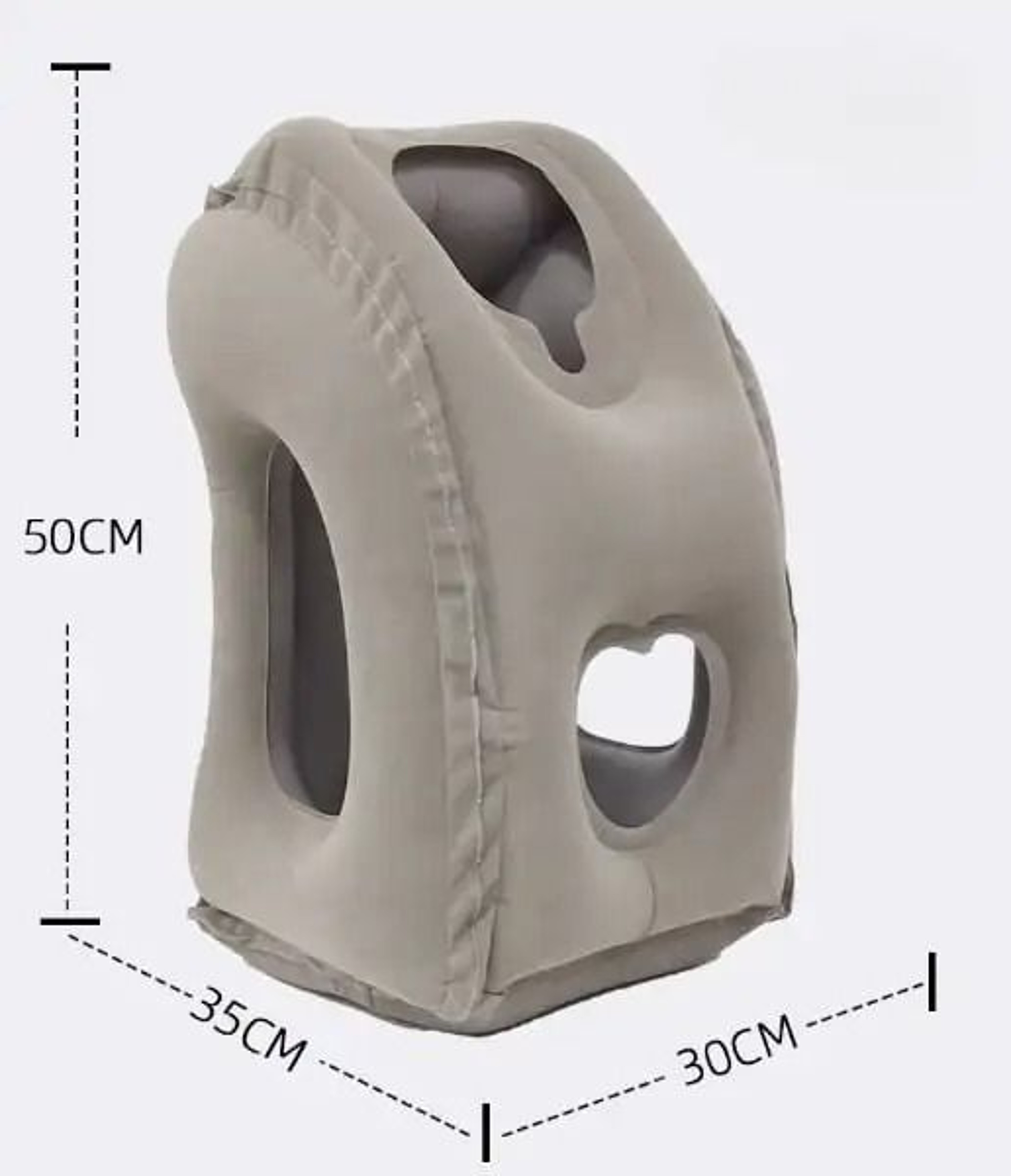 Inflatable Travel Pillow With Chin Support And Headrest Cushion For Airplane Car And Offic 11
