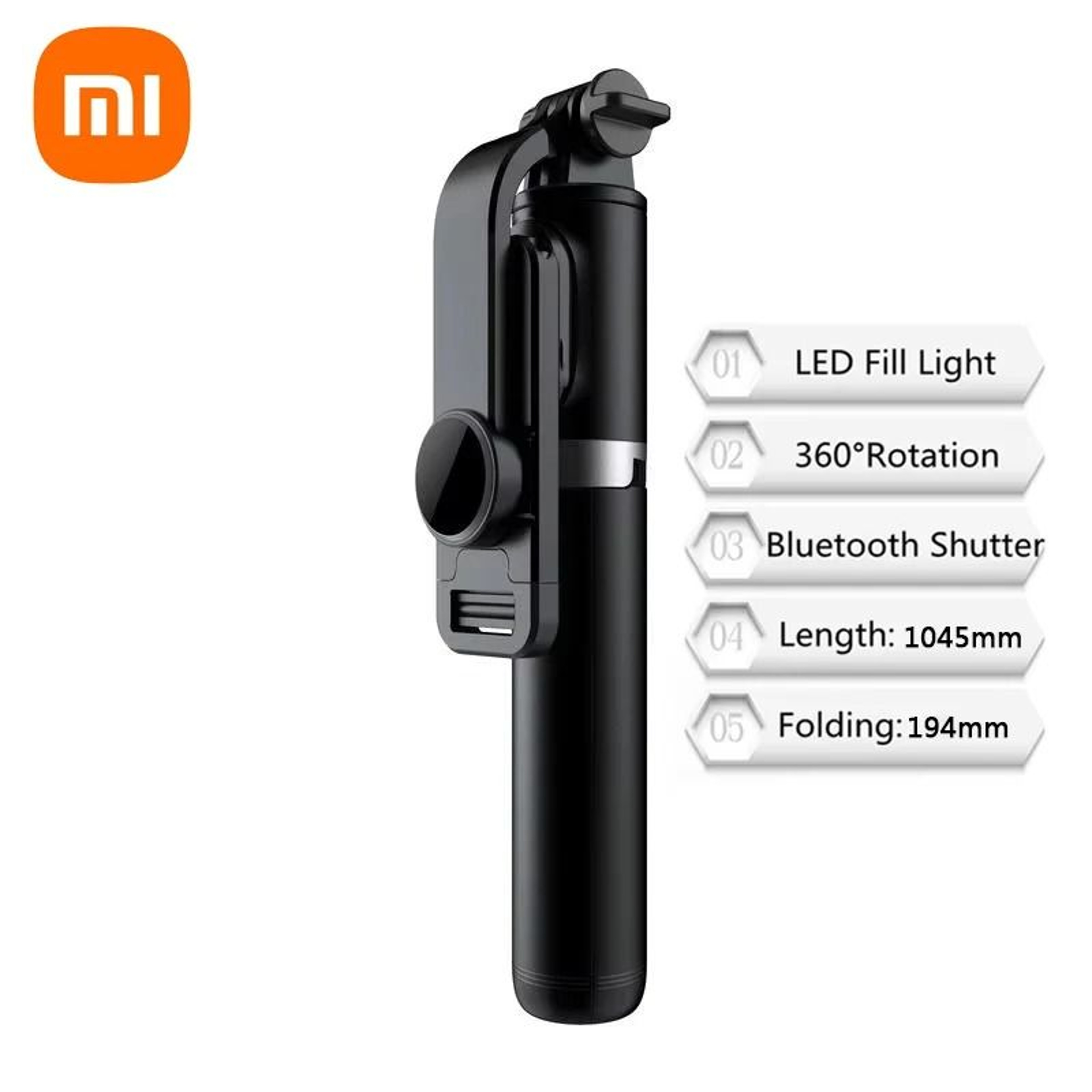 Selfie Stick Tripod With Bluetooth Remote And LED Fill Light For Android And IPhone 7
