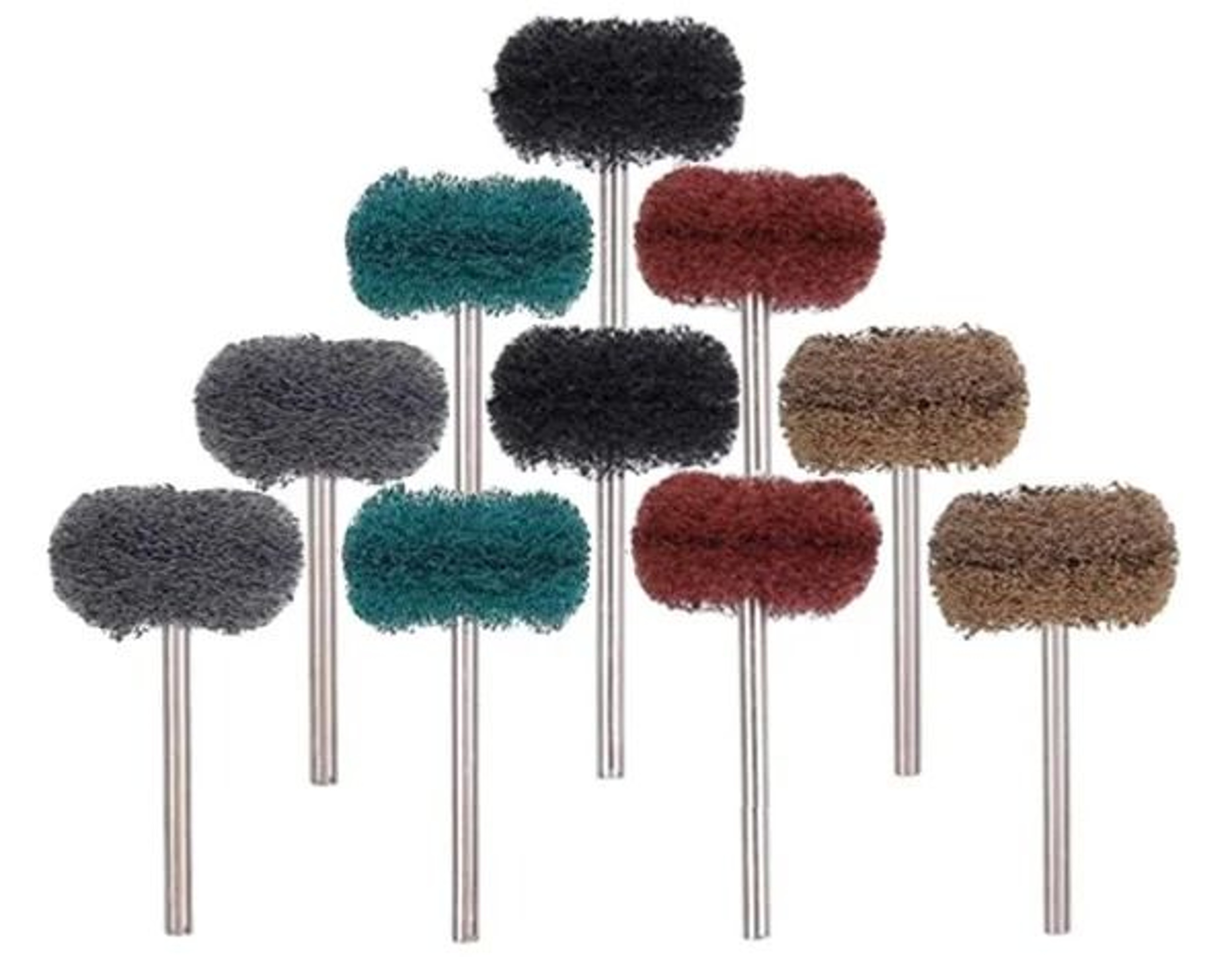 Mini Drill Nylon Polishing Brush Set 10pcs Buffing Wheel Kit For Rotary Tool Accessories 12