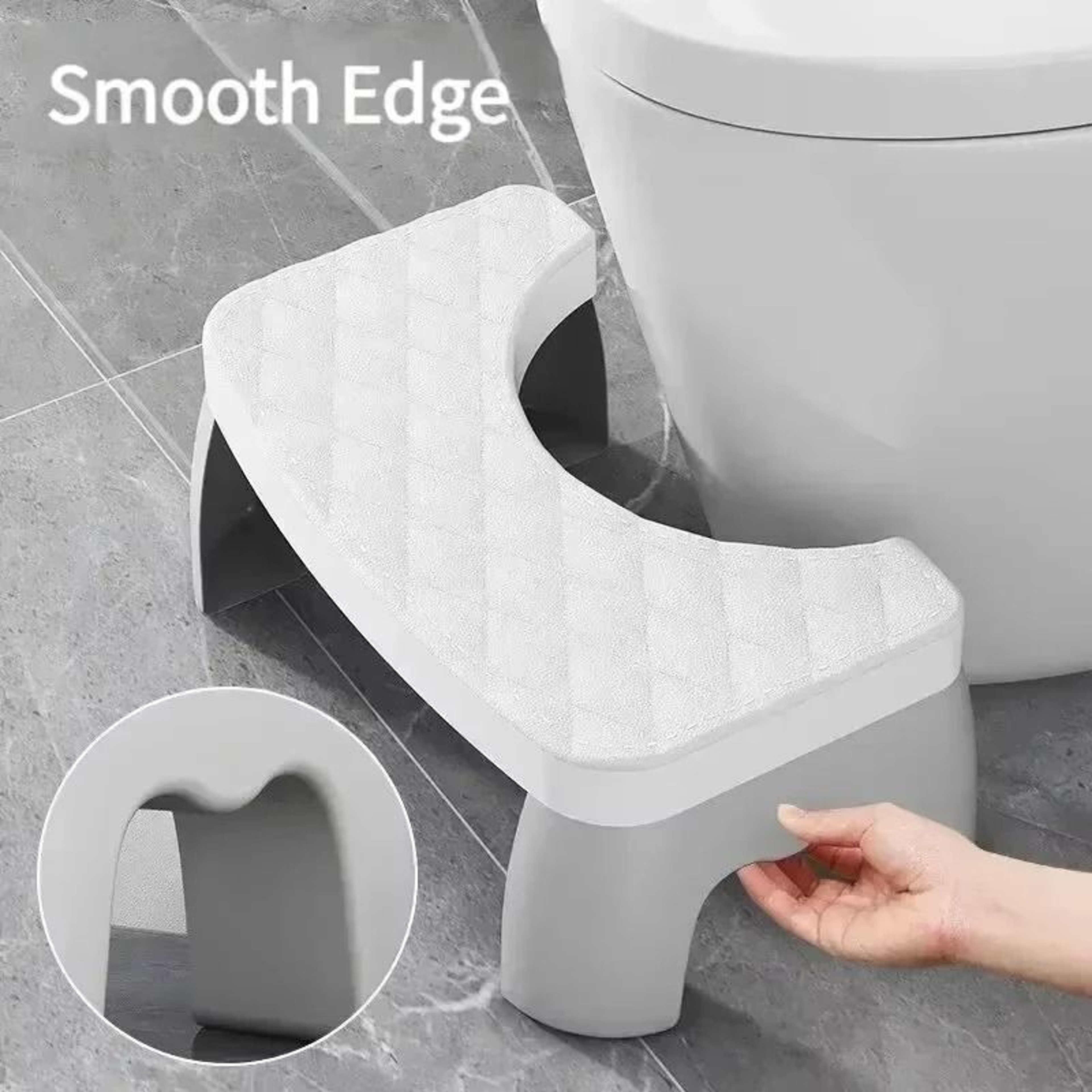 AntiSlip Bathroom Toilet Stool Plastic Squat Stool Footrest For Adults Elderly Kids And Pregnant Wo 2