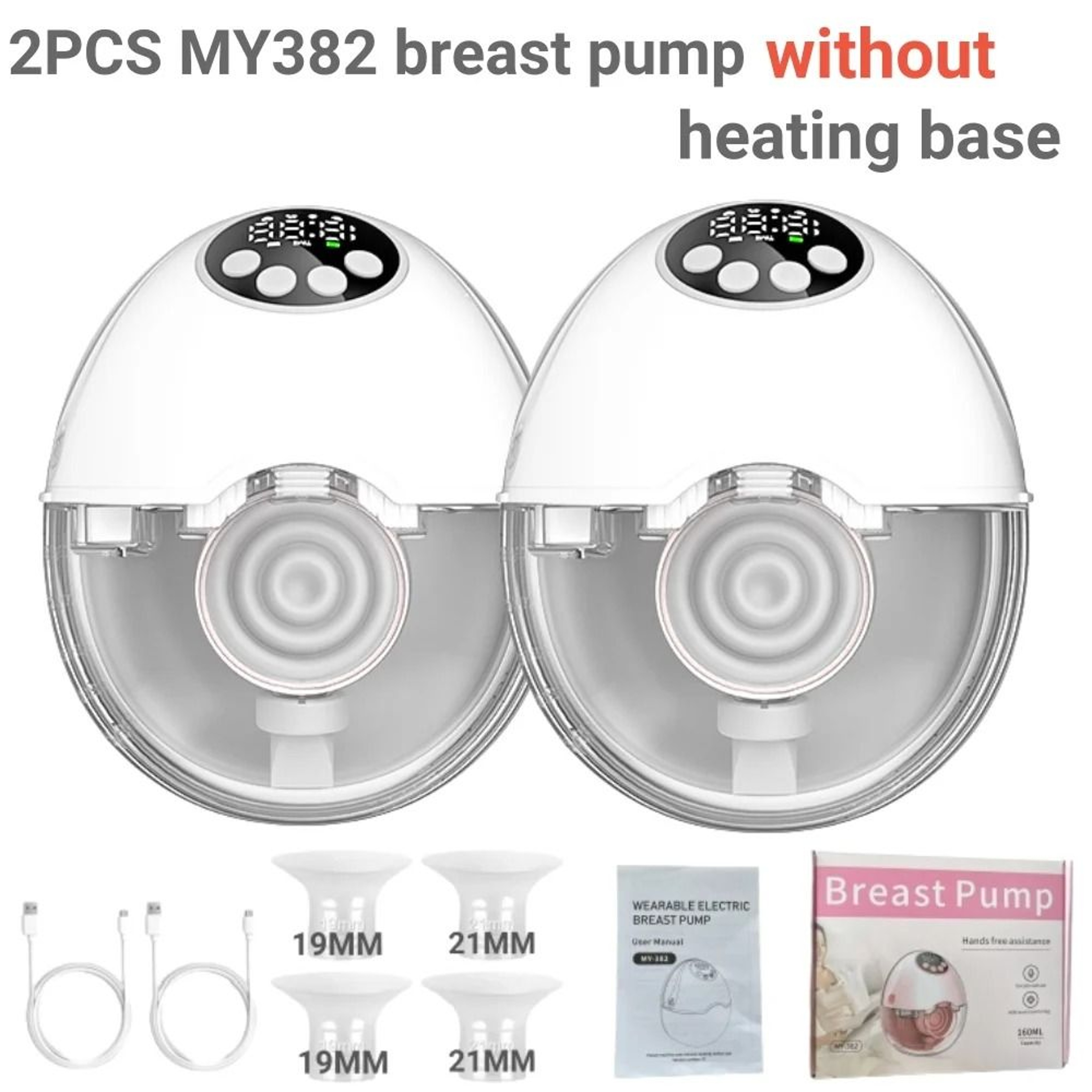 Electric HandsFree Wearable Breast Pump With Heating And UV Sterilization Lid Option  BPAFree Wirel 10