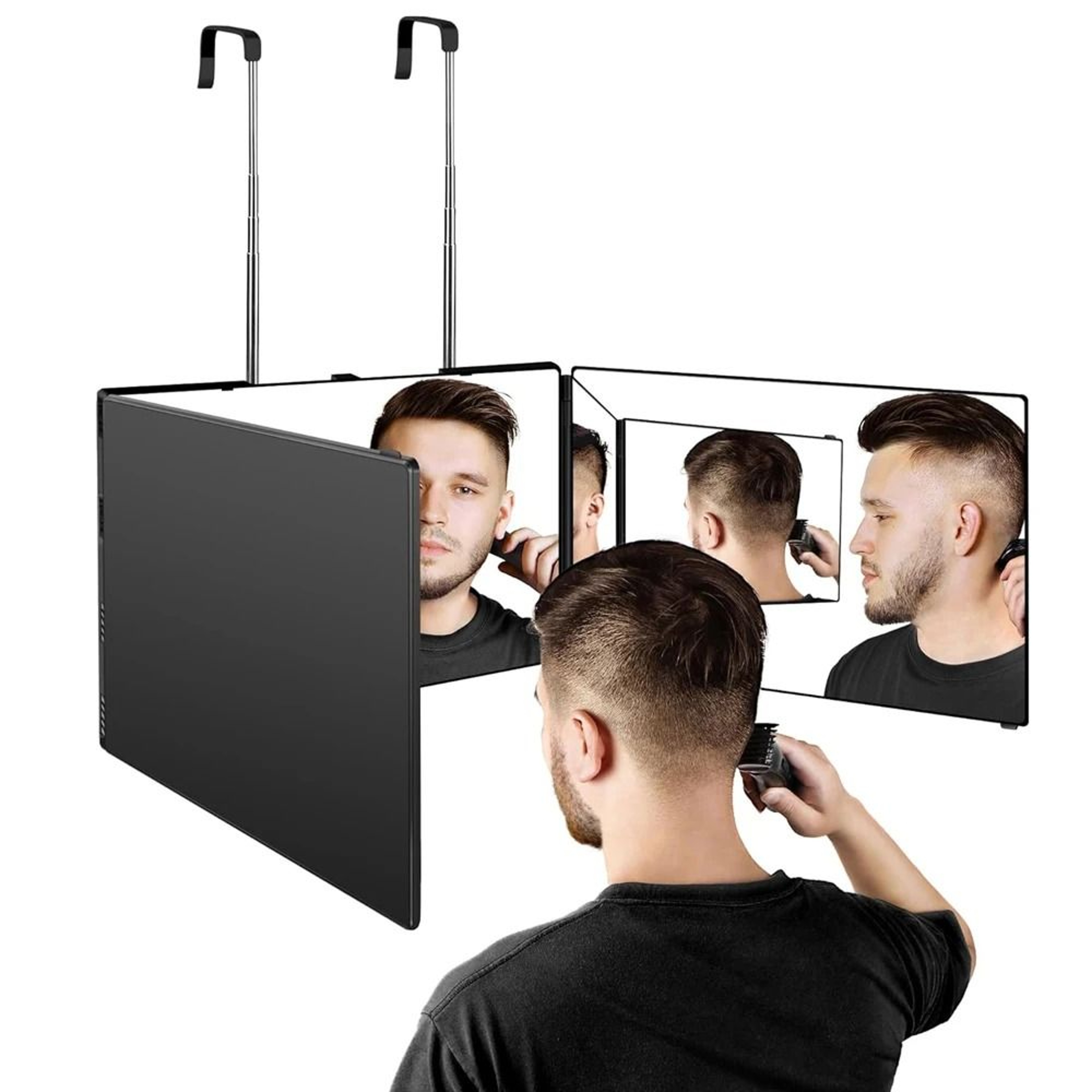Portable 360 Trifold Vanity Mirror With Adjustable Stand 0