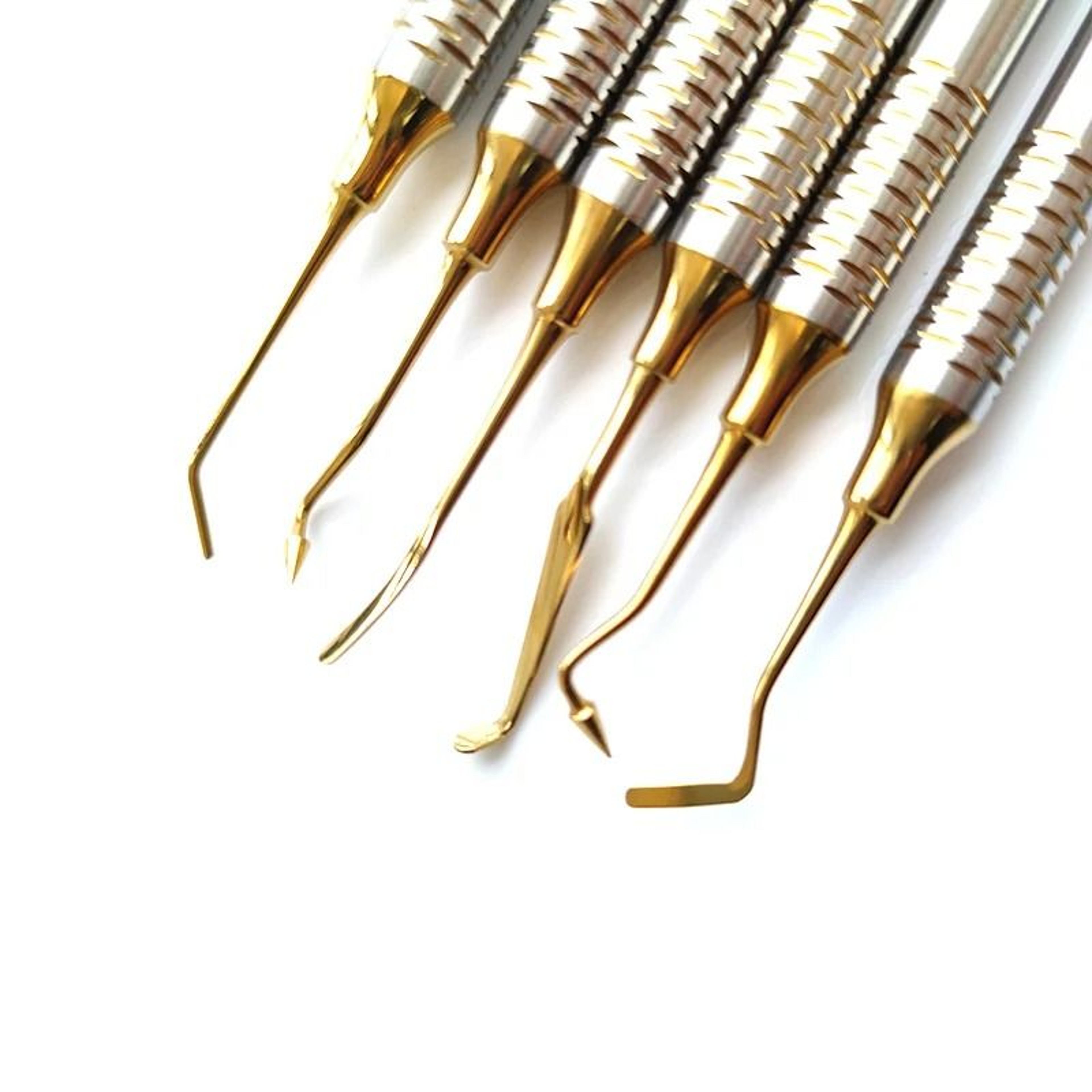 Dental Composite Resin Filling Spatula Set With Titanium Plated Heads 5