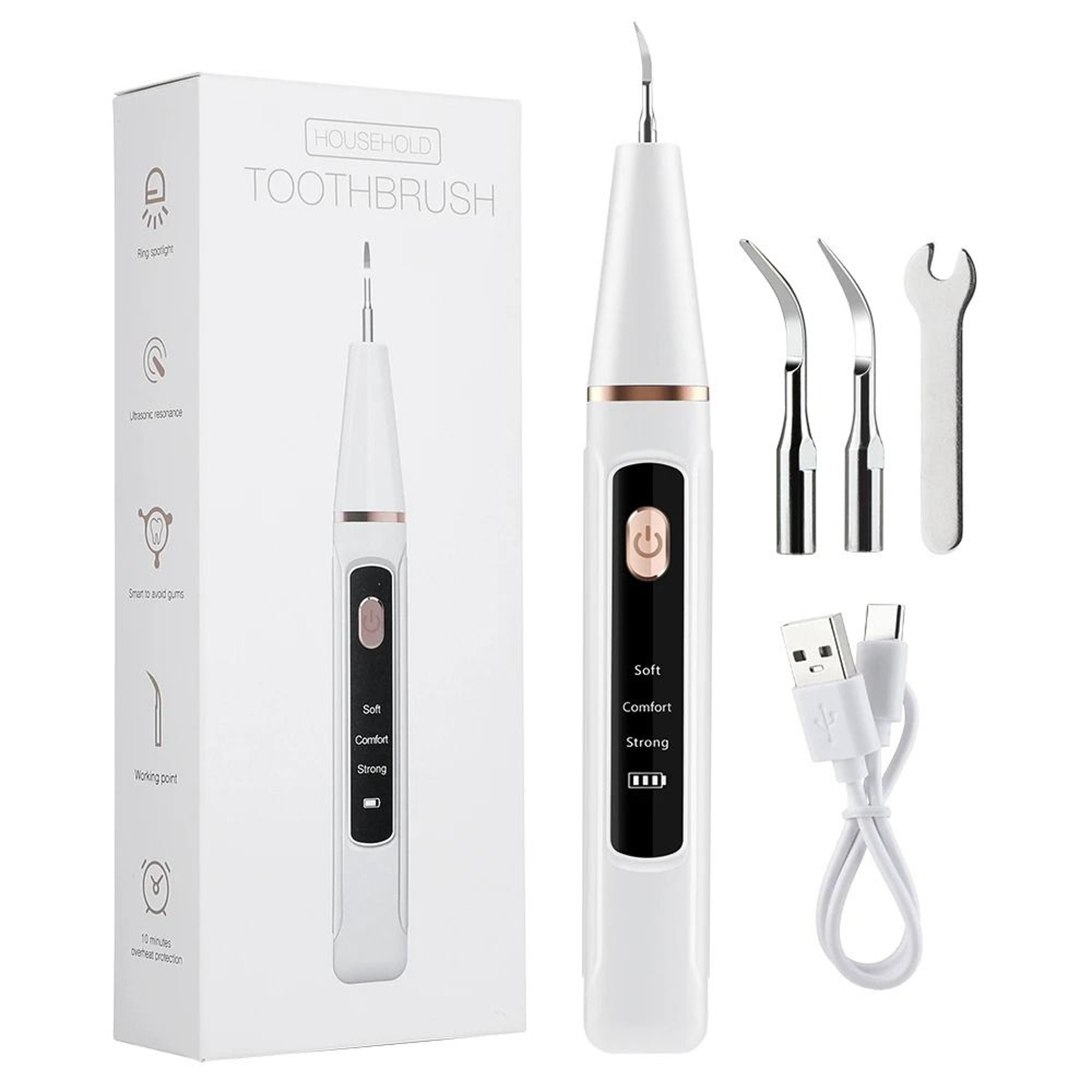 Electric Dental Scaler And Tartar Remover With Ultrasonic Plaque Cleaning Kit 1