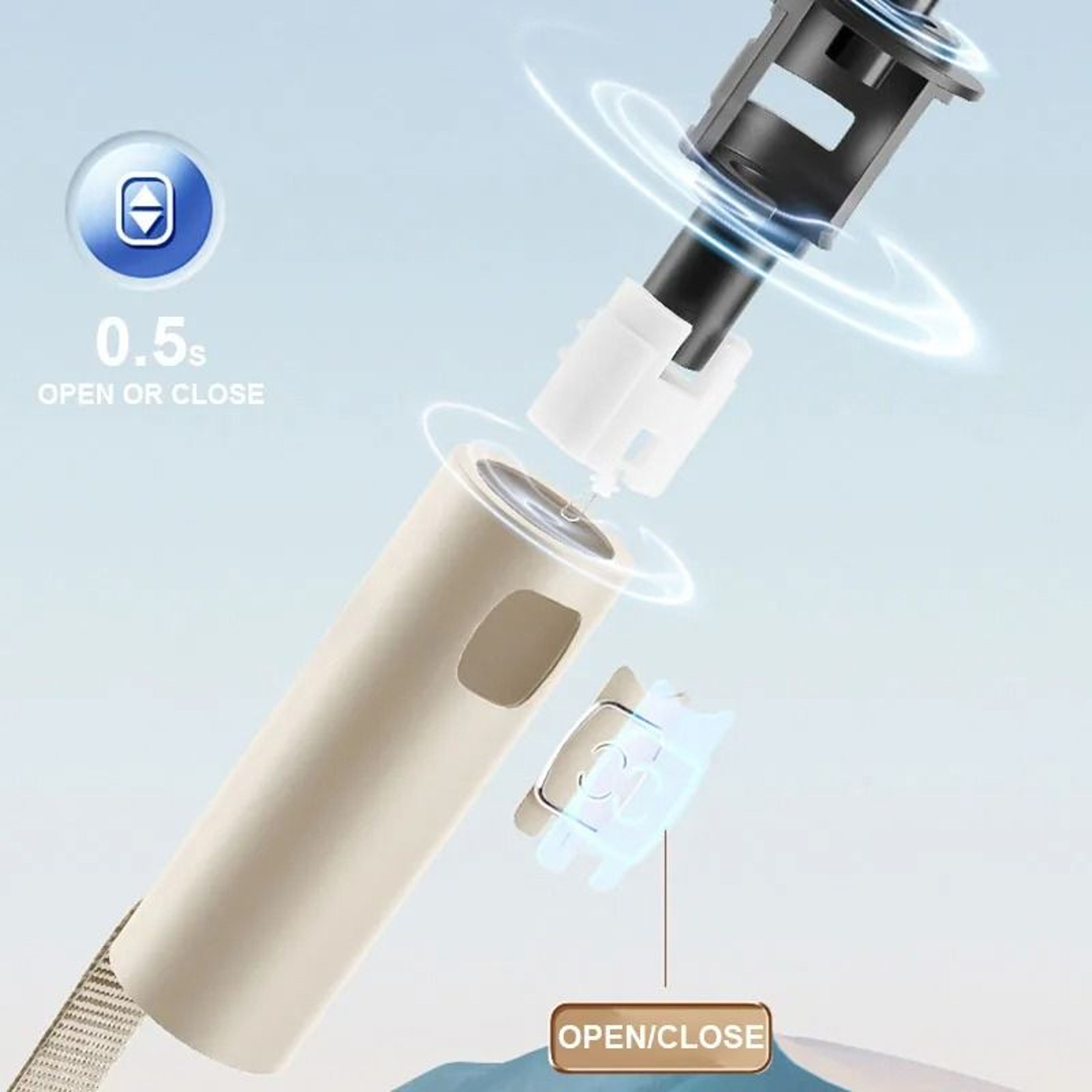 Automatic Umbrella With 24Bone Windproof Frame And UV Protection 6