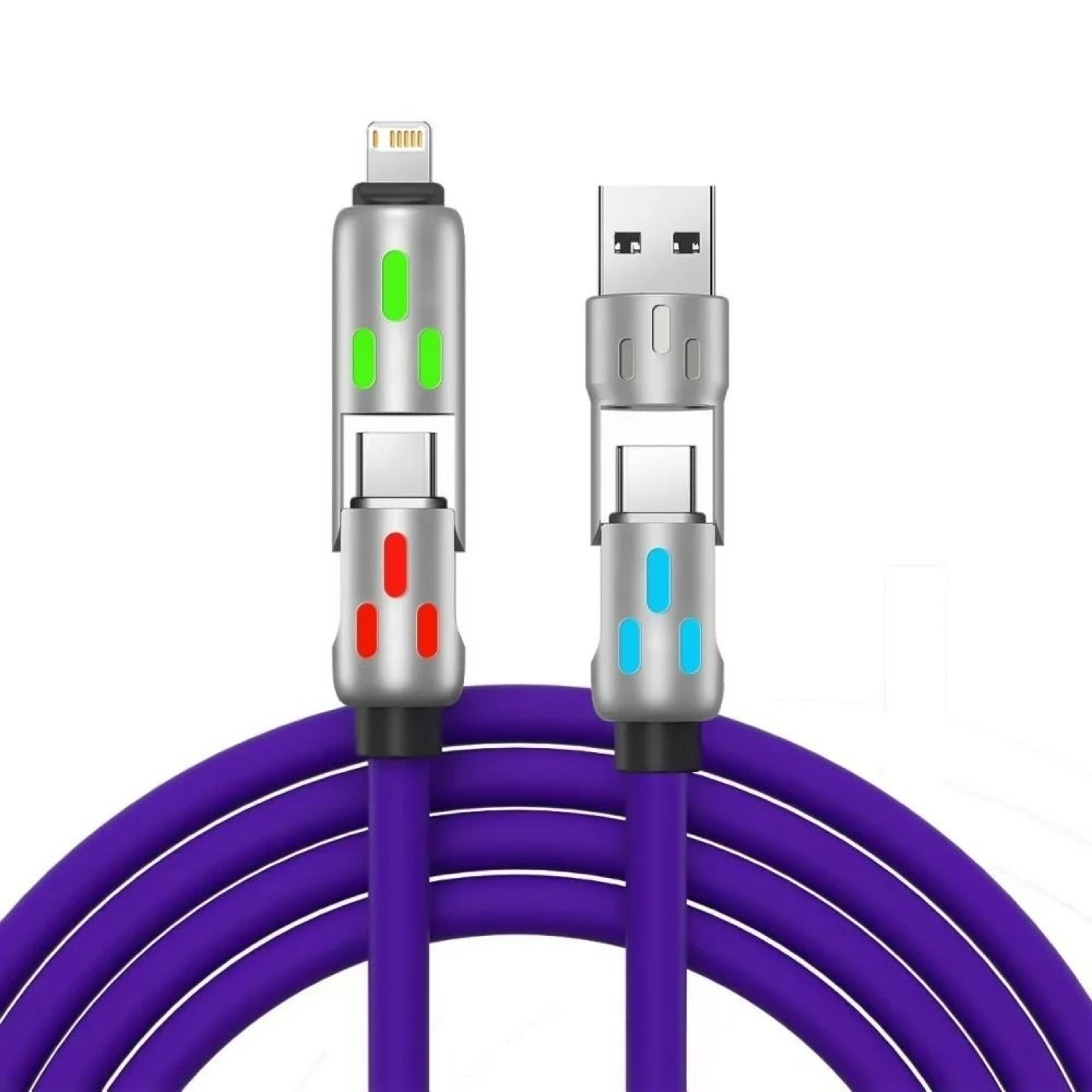 4in1 240W Fast Charging Cable With PD USB Type C Quick Charge Function 6