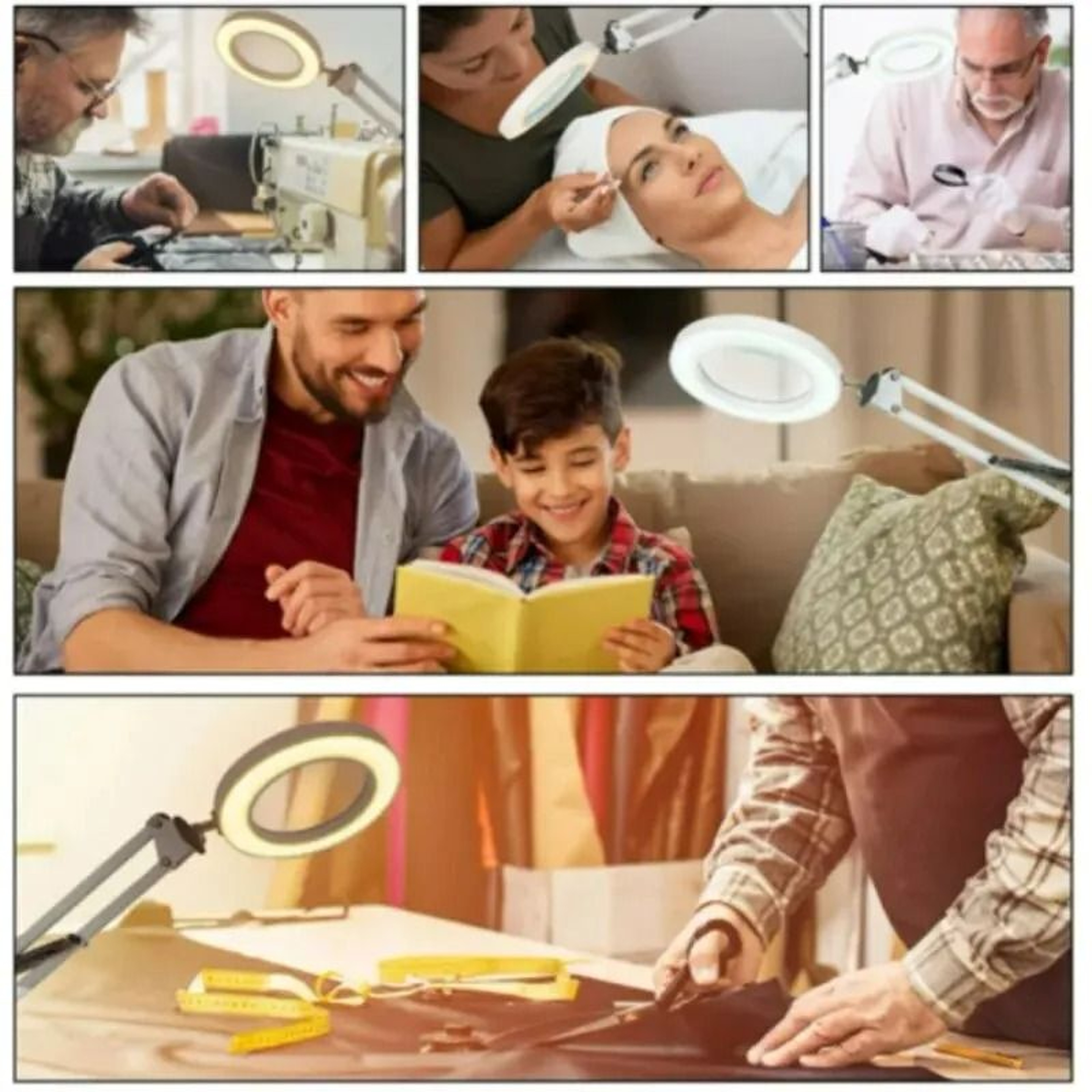 72LED Magnifying Lamp With 8X And 10X Zoom And Adjustable 3Color Light 5