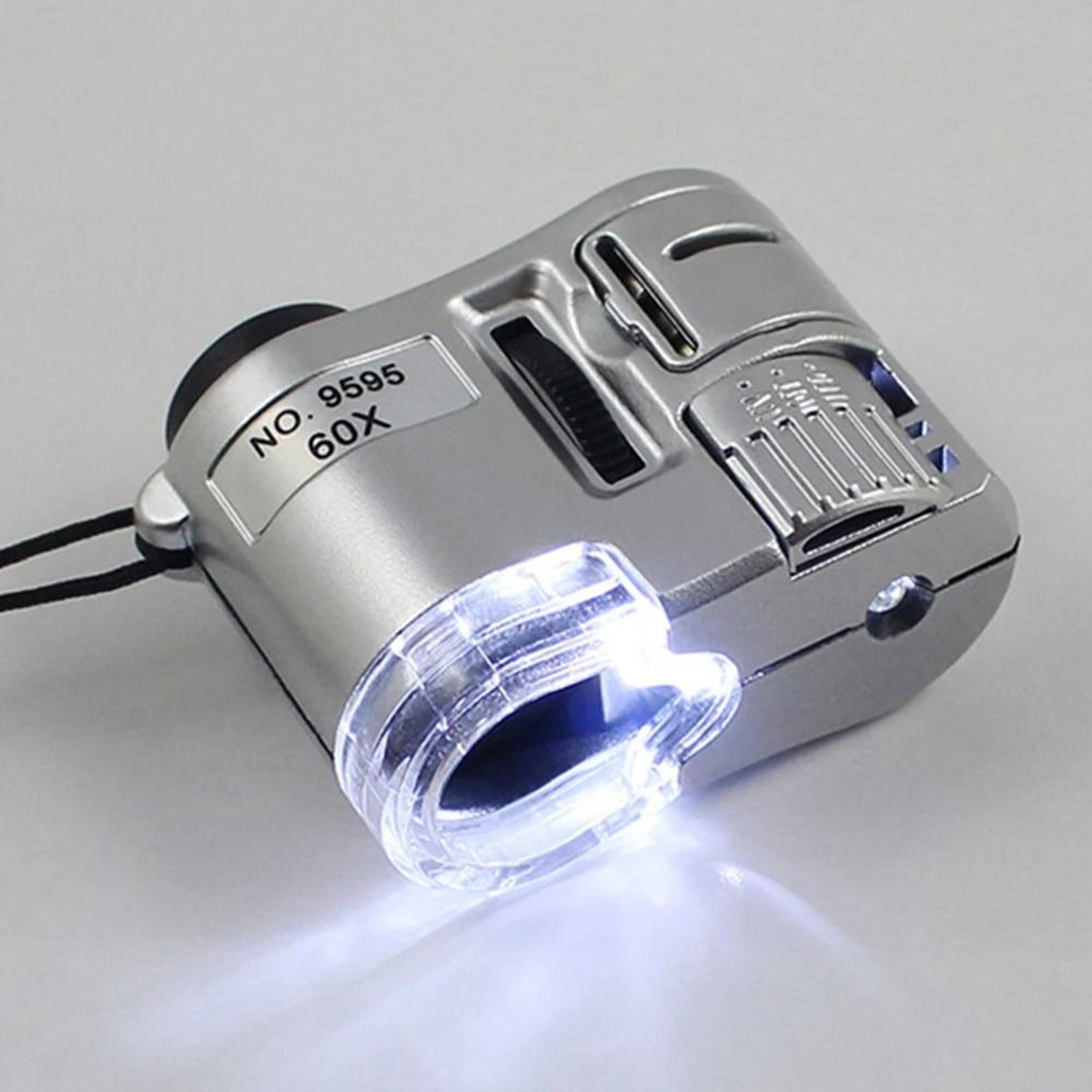 Portable 60X Handheld Magnifying Glass With LED And UV Light 0