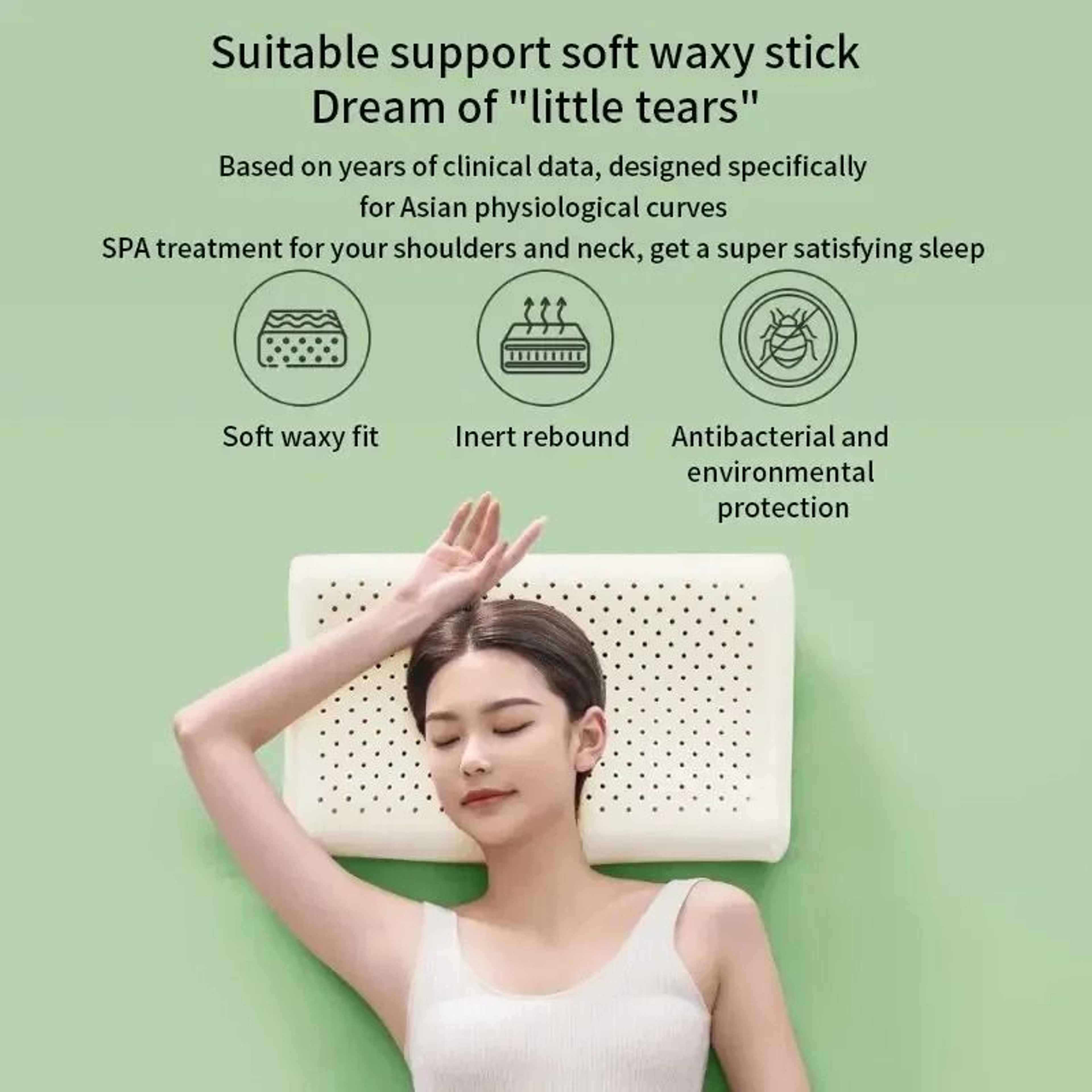 Natural Latex Cervical Pillow For Sleeping With Memory Support And Breathable Design 1
