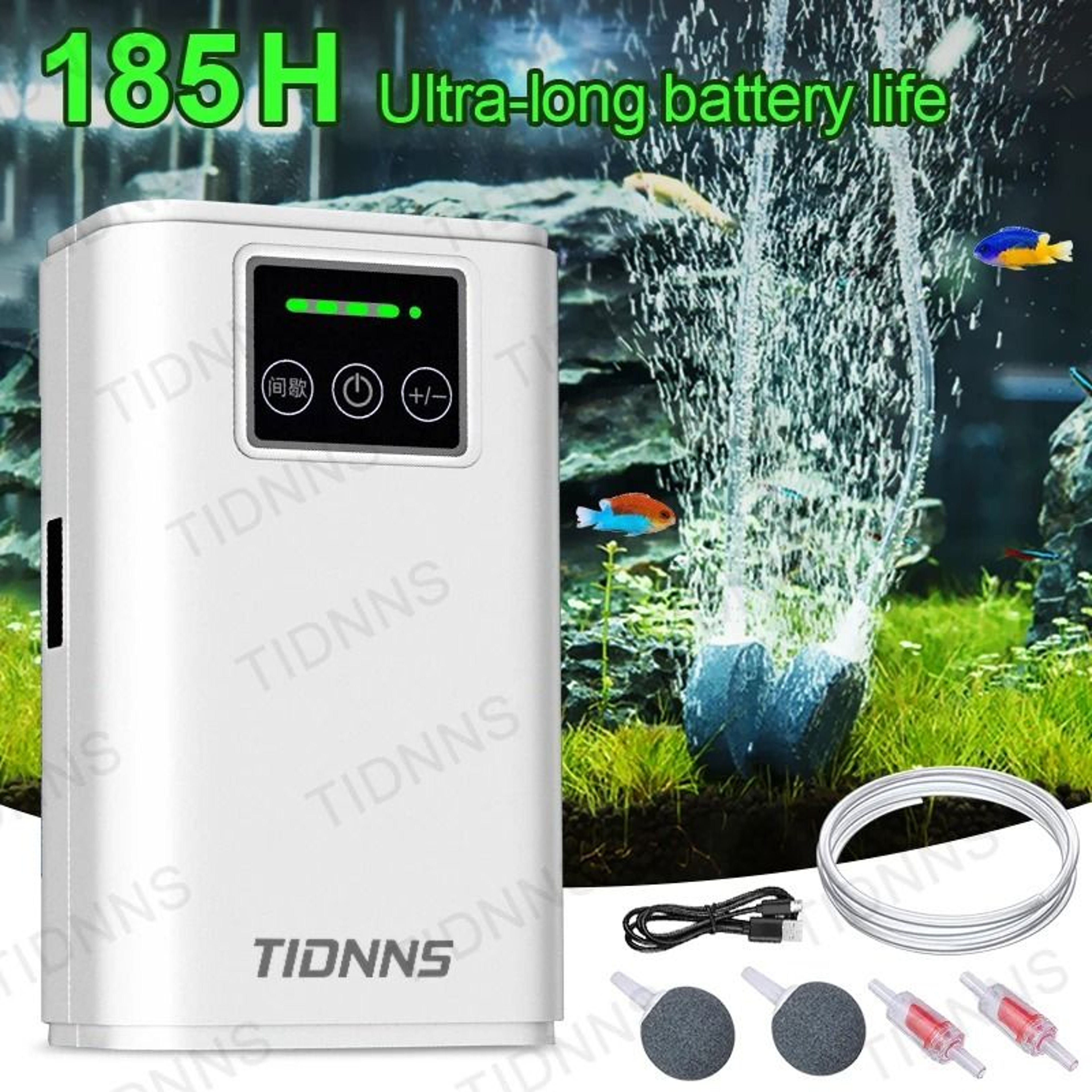 Portable DualPurpose Aquarium Air Pump With USB Charging And Silent Operation 0