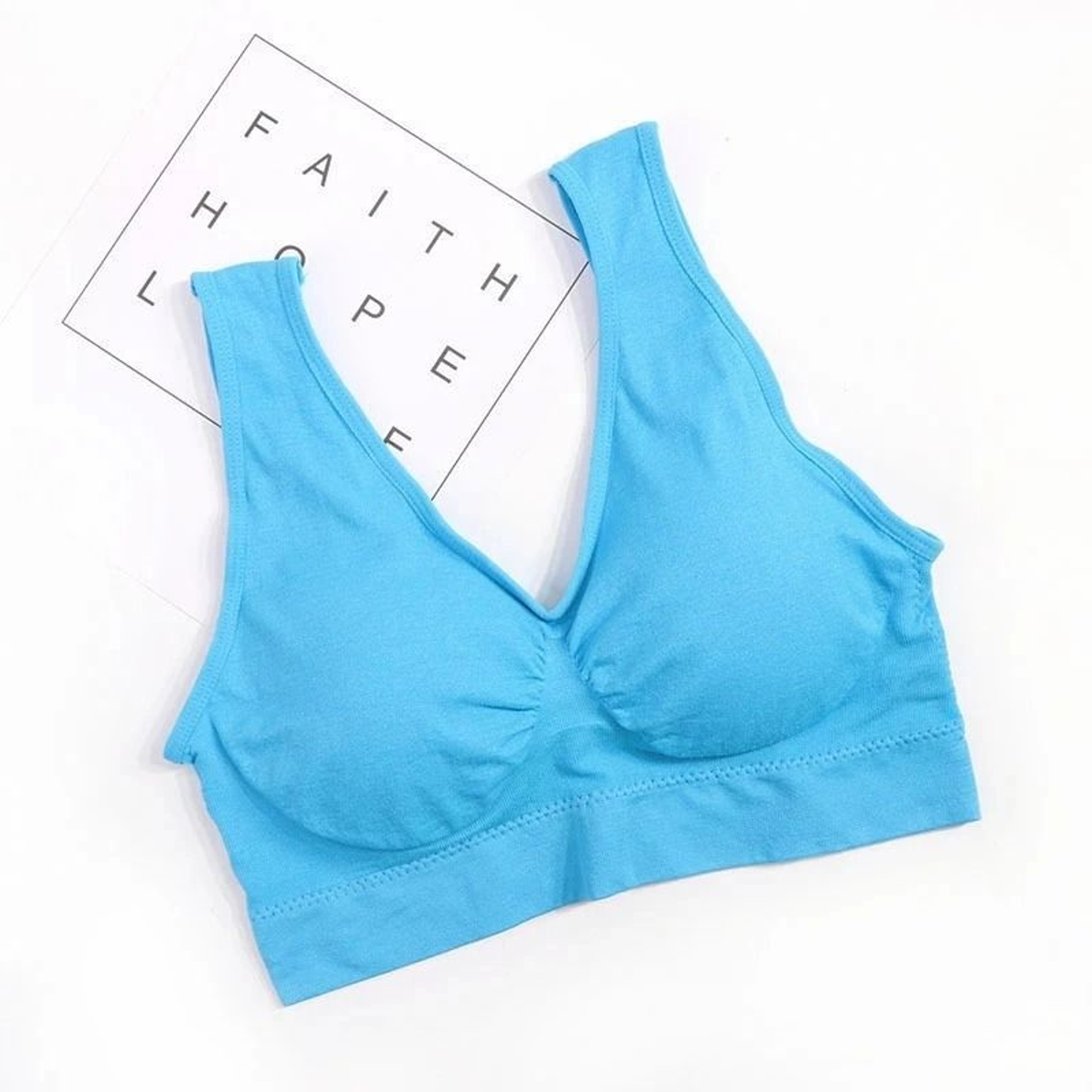 3PCS Seamless Wireless Plus Size Sports Bra With Pads For Women  Comfort Lift Active Bra Set 4