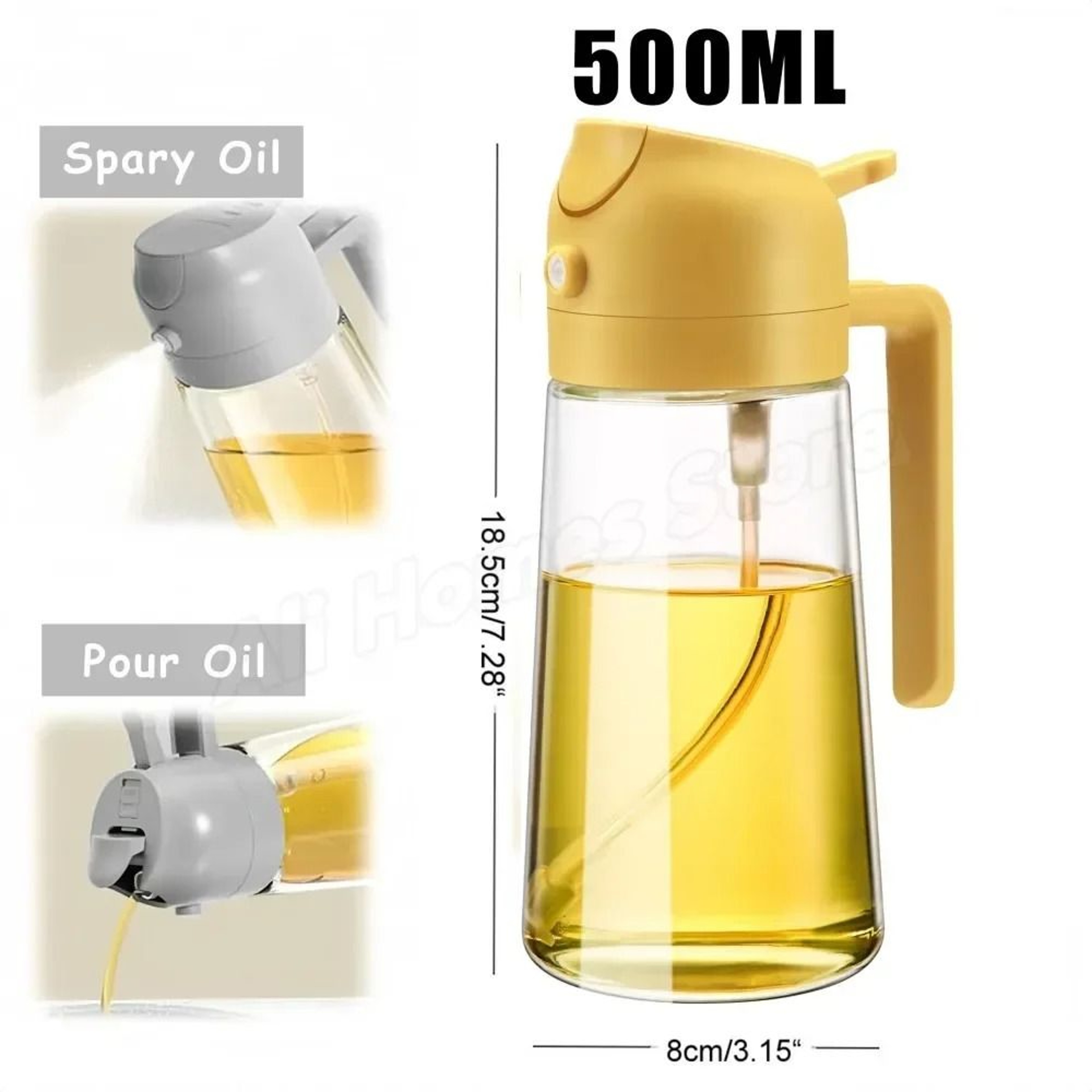 2in1 Olive Oil Dispenser Bottle With Spray Pour Function For Cooking And BBQ 11