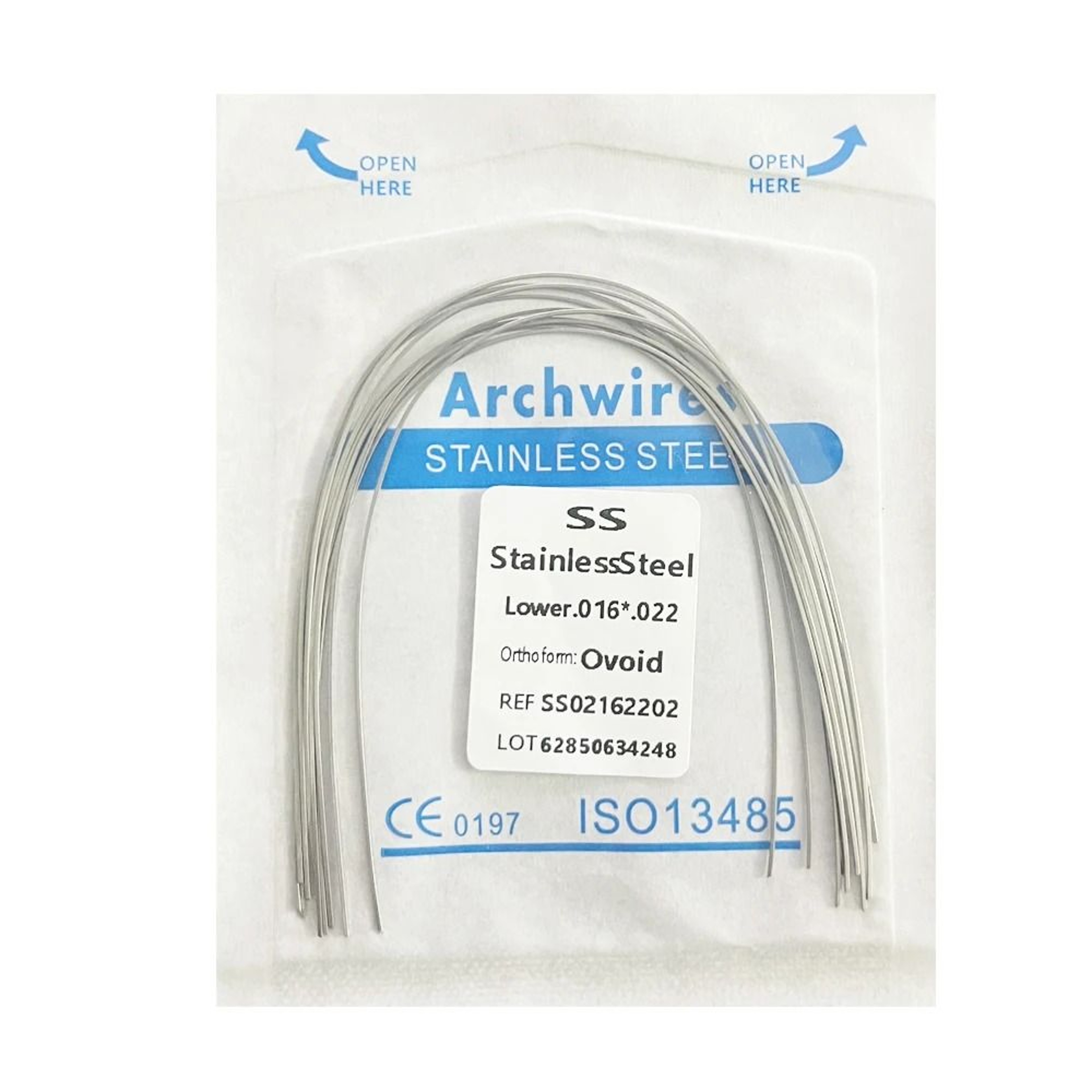 Dental Orthodontic Stainless Steel Arch Wires Round Or Rectangular Form 10pcs Pack 2