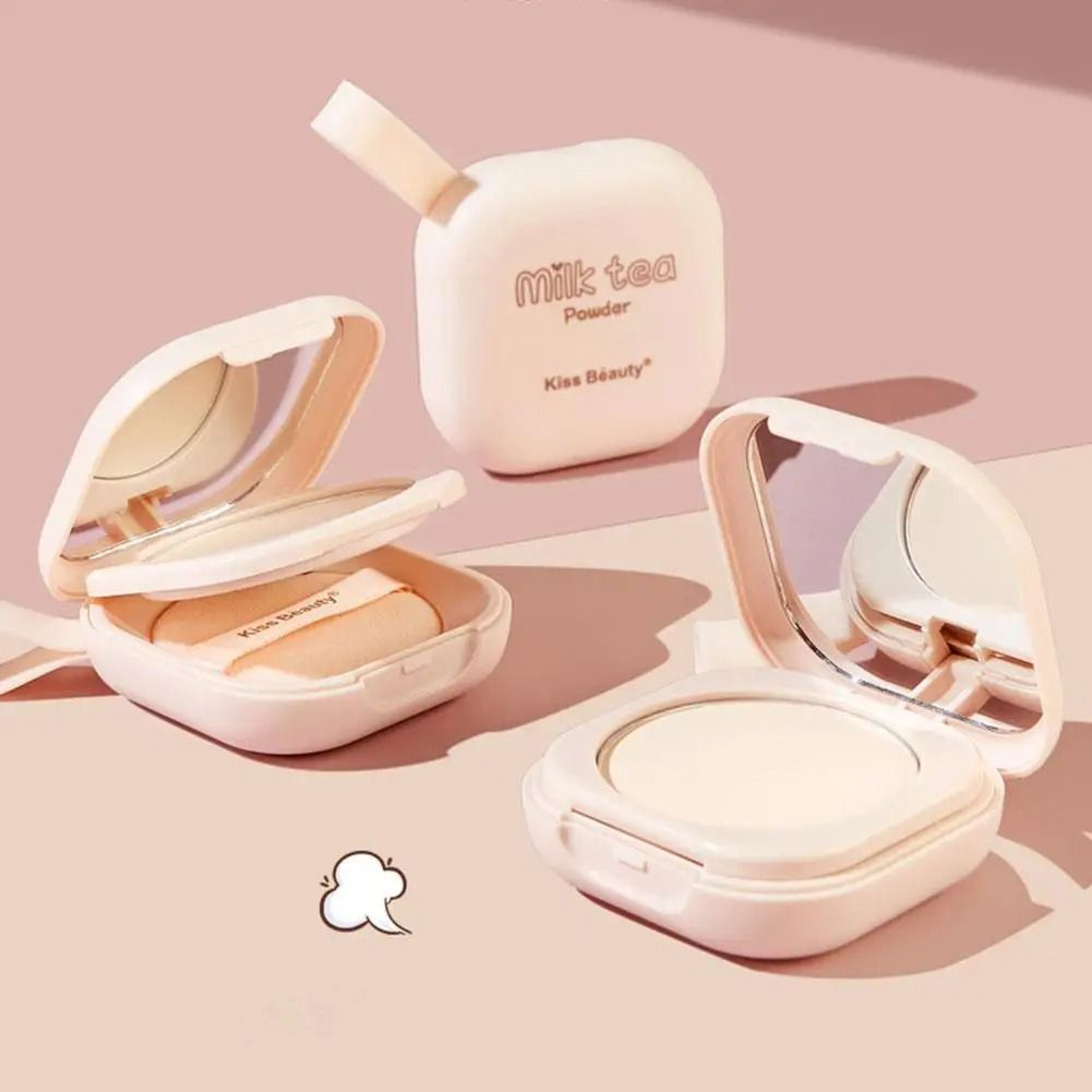 Korean Brightening Loose Powder Mineral Concealer Foundation Compact 0