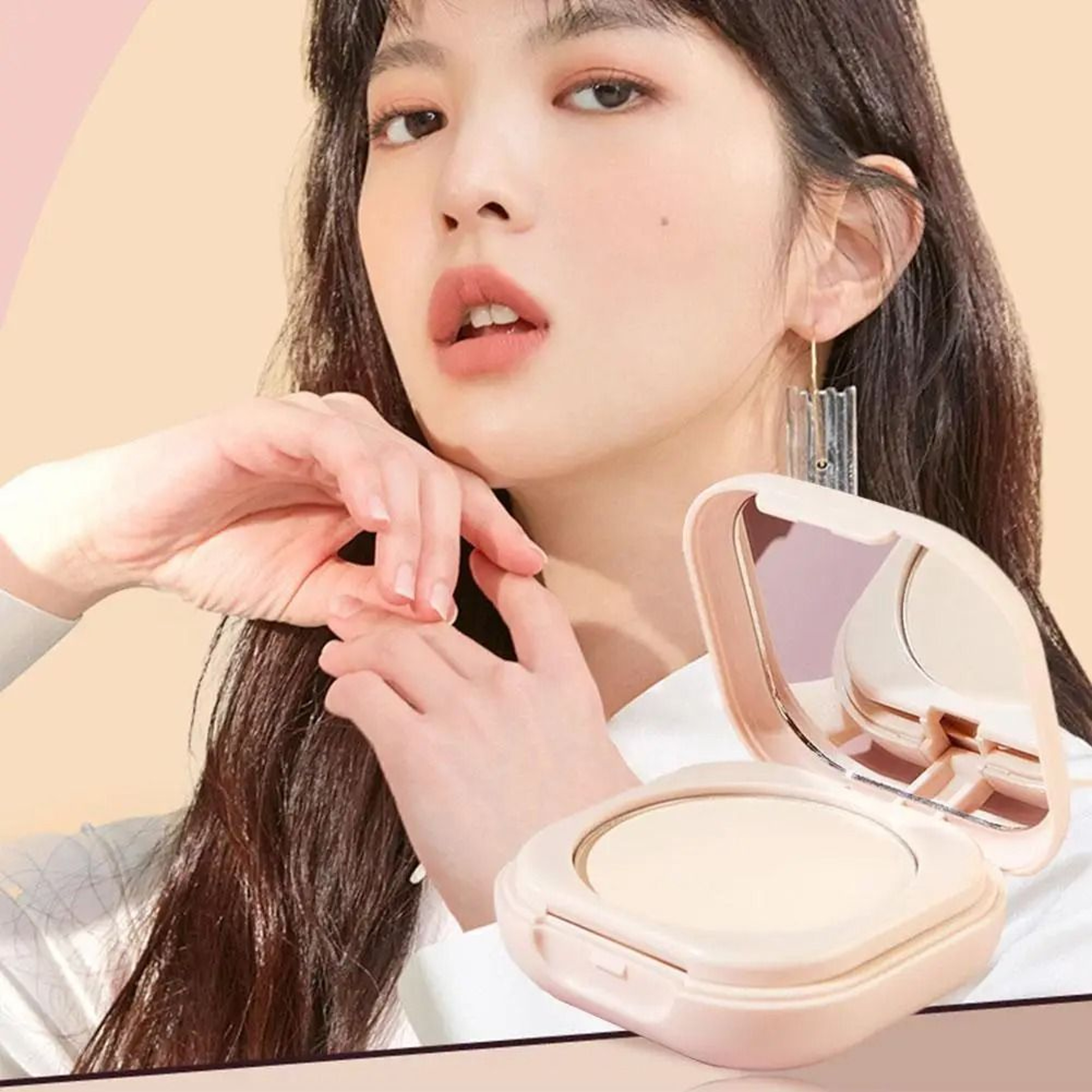 Korean Brightening Loose Powder Mineral Concealer Foundation Compact 4