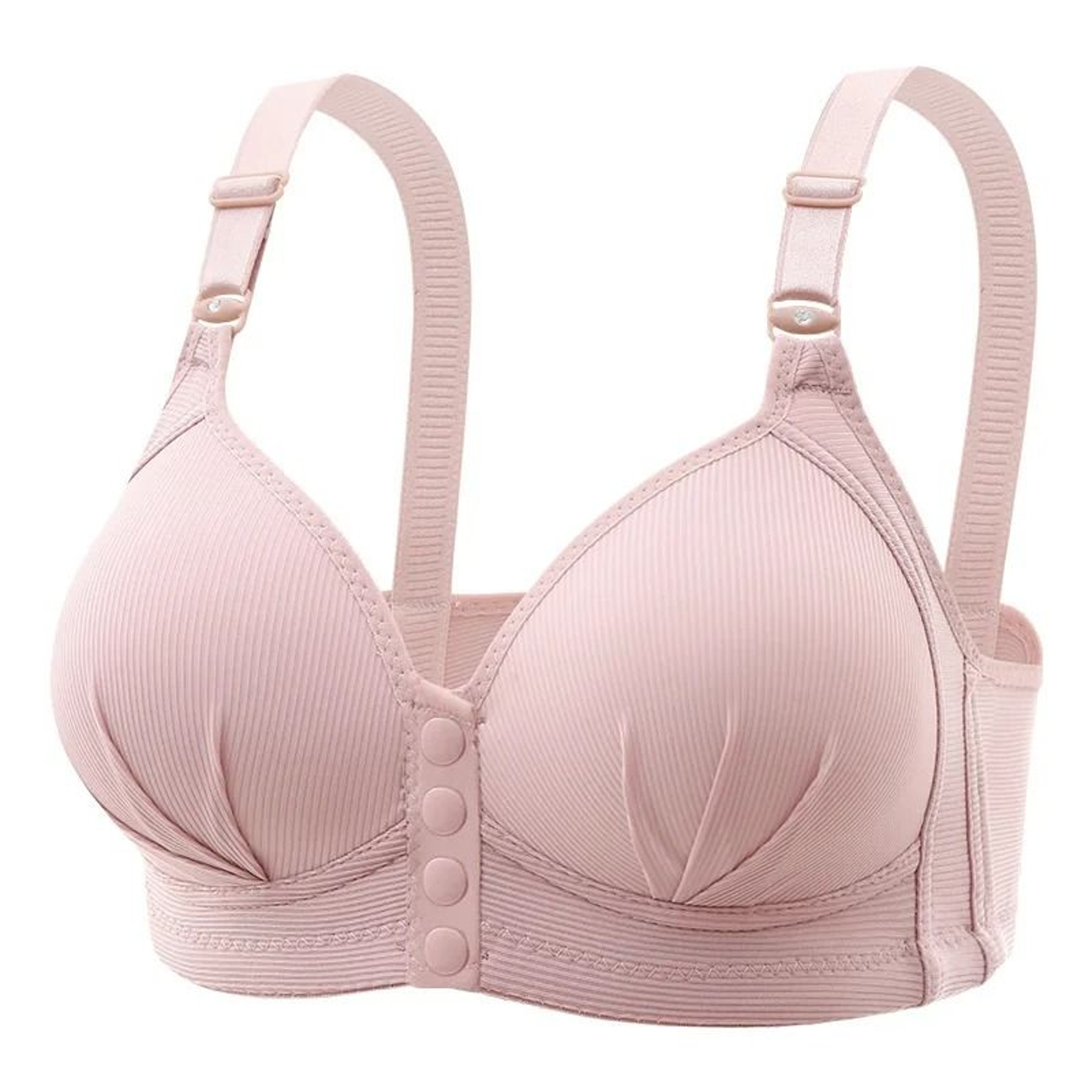 Large Size Front Buckle Push Up Bra Breathable Adjustable Thin Cup Underwear 9