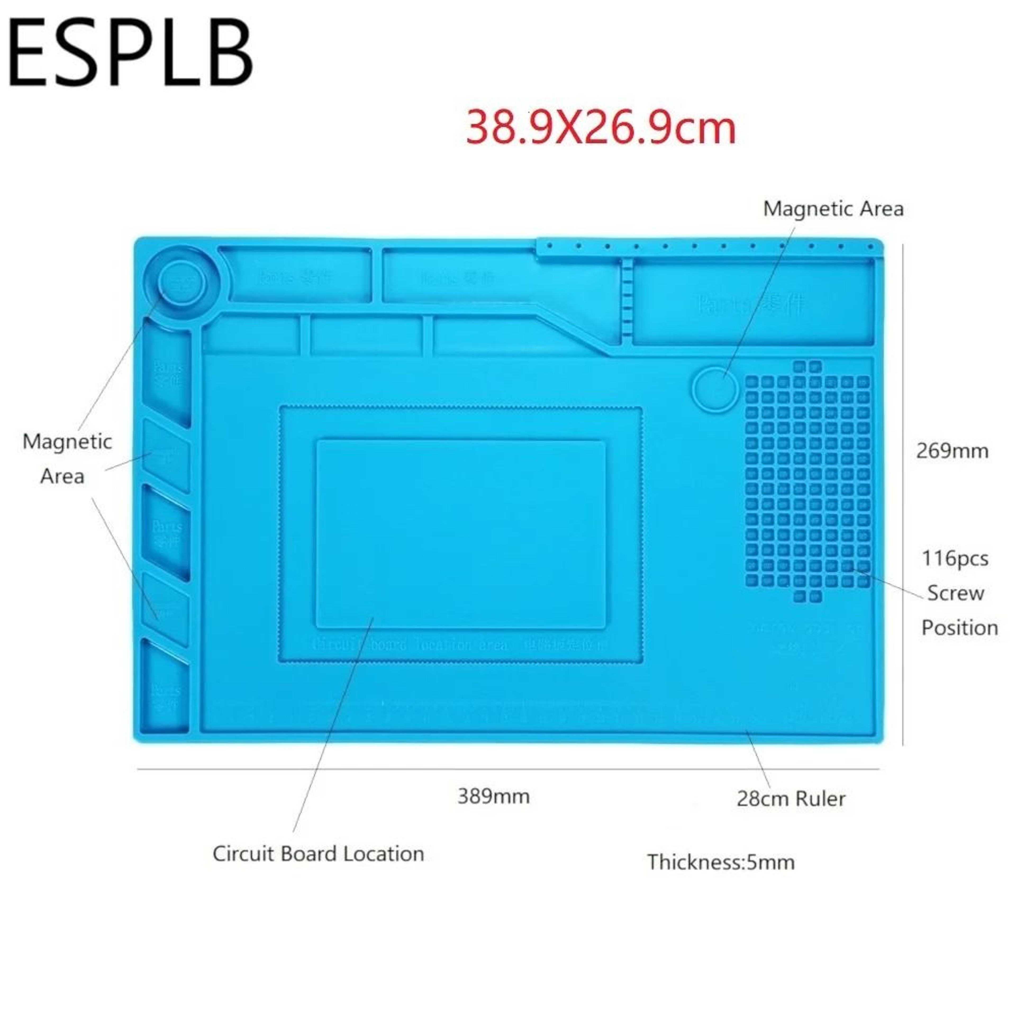 Heat Resistant Silicone Soldering Work Mat 4