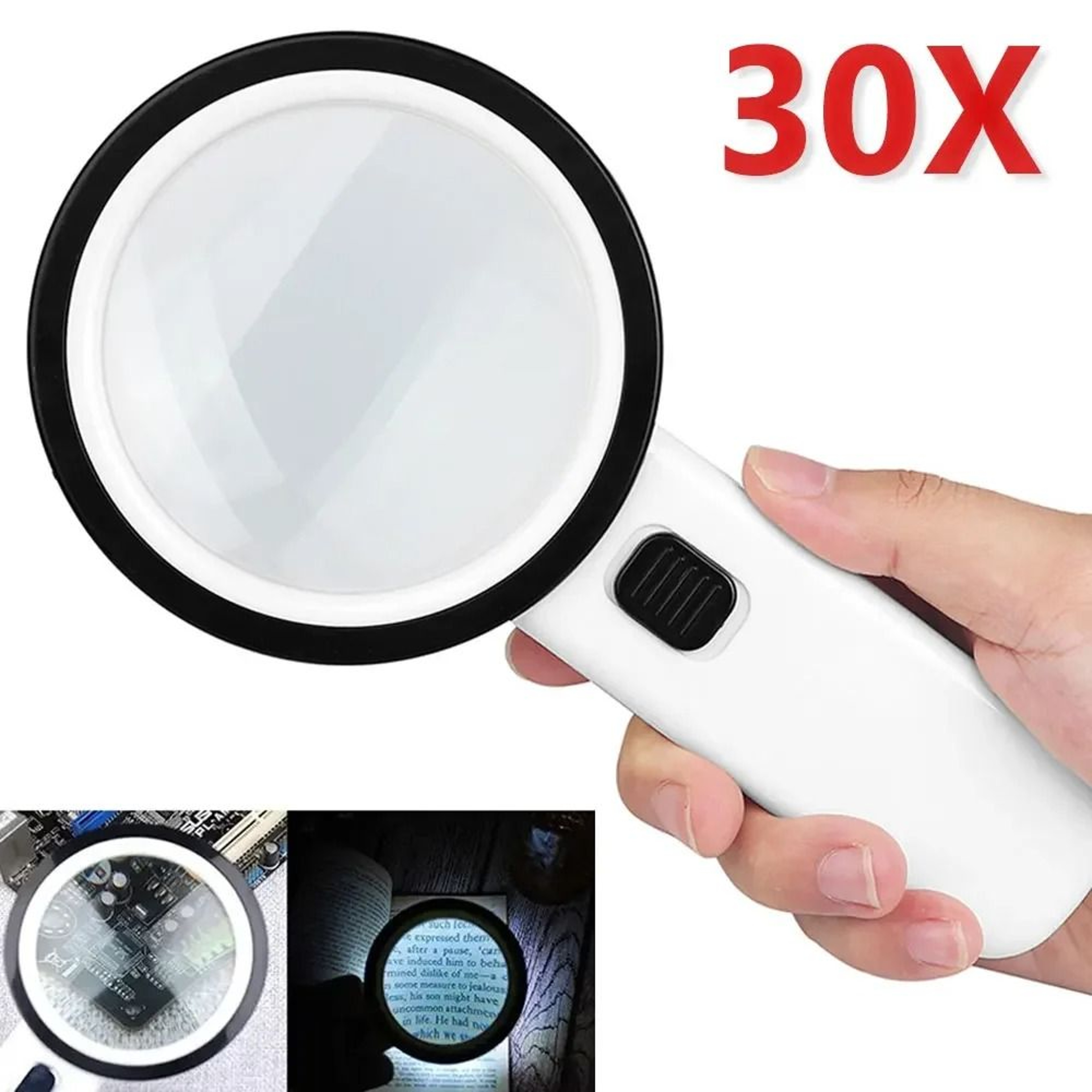 Handheld Illuminated Magnifying Glass With LED Lights 1
