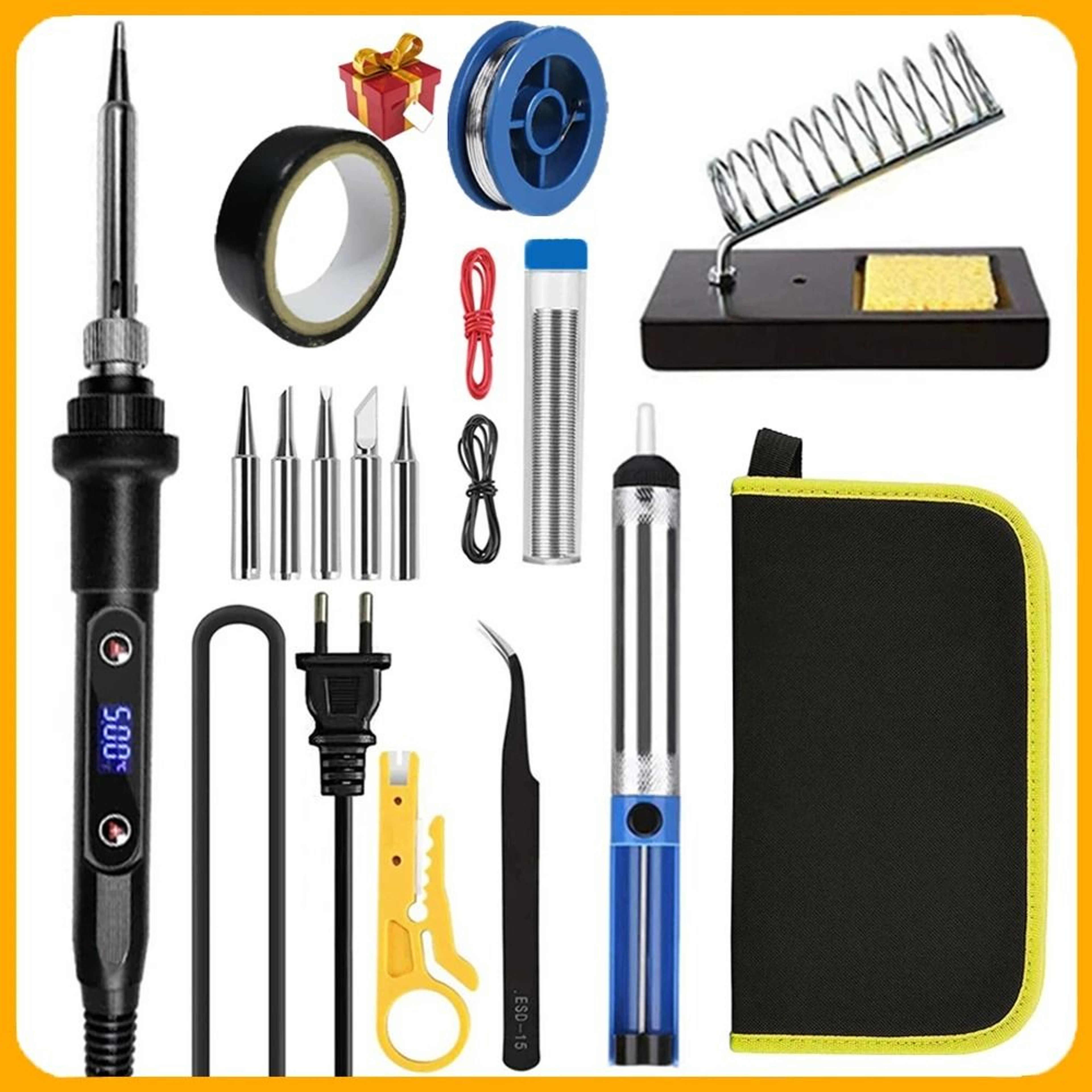 Electric Soldering Iron Kit With LCD Display And Adjustable Temperature 0