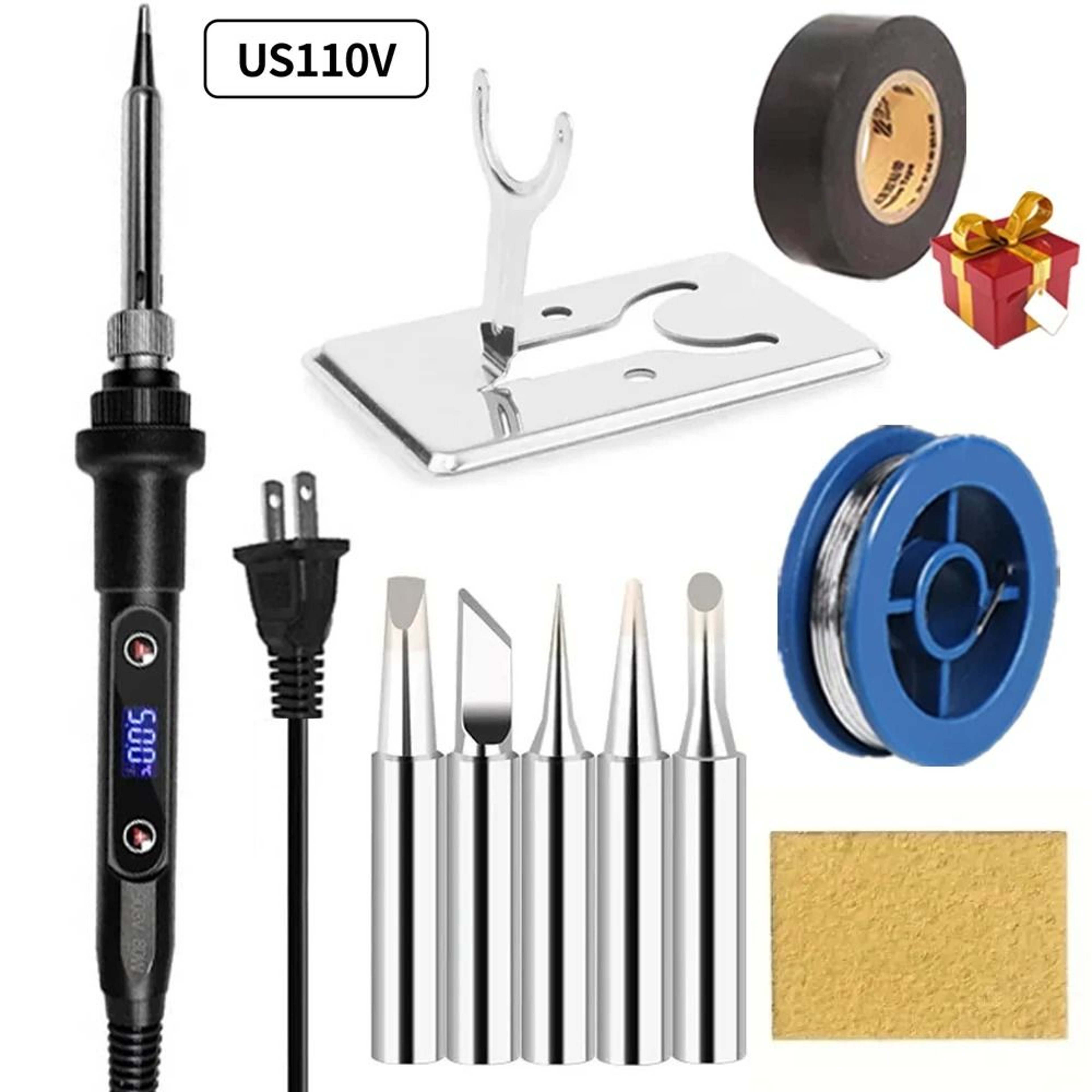 Electric Soldering Iron Kit With LCD Display And Adjustable Temperature 10