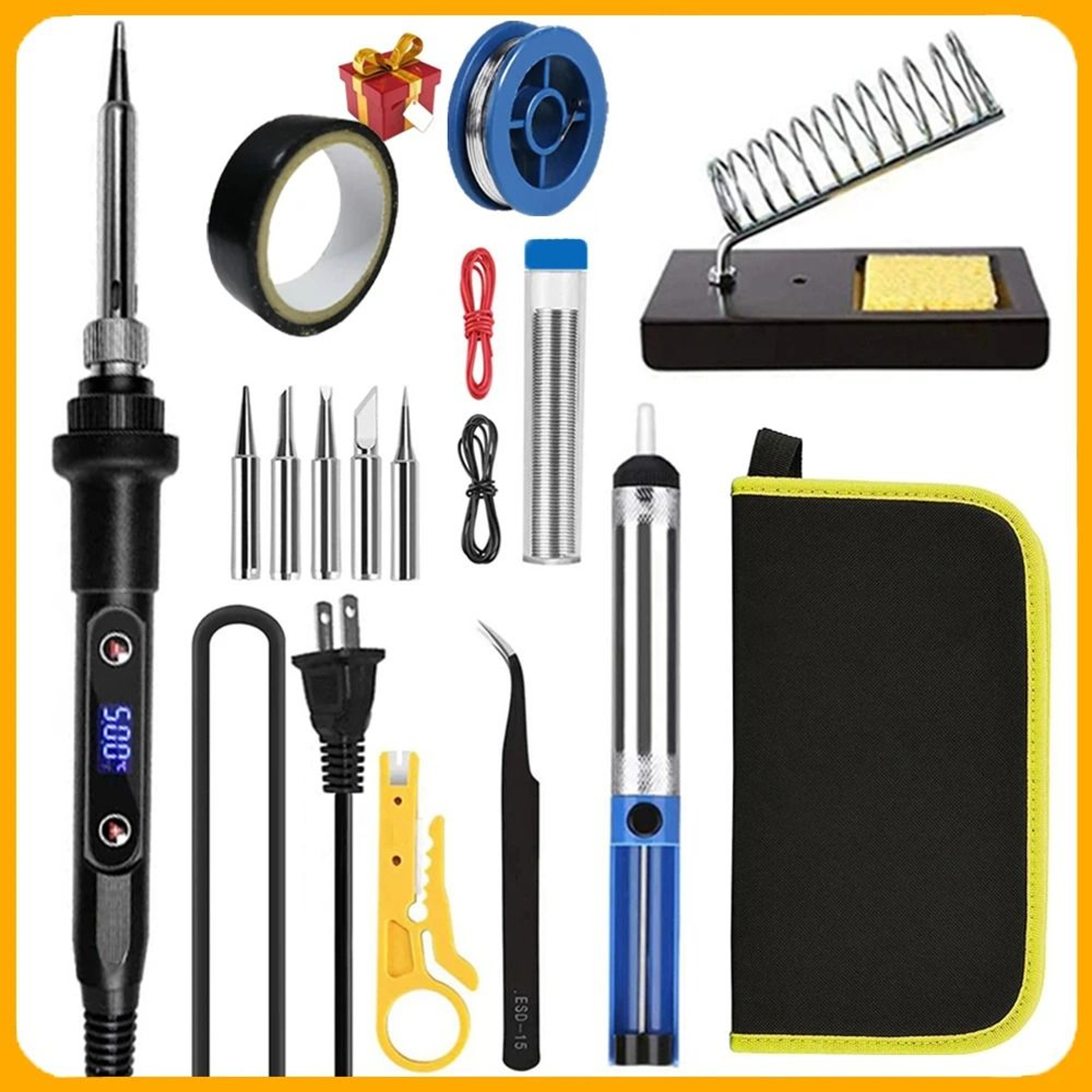 Electric Soldering Iron Kit With LCD Display And Adjustable Temperature 14