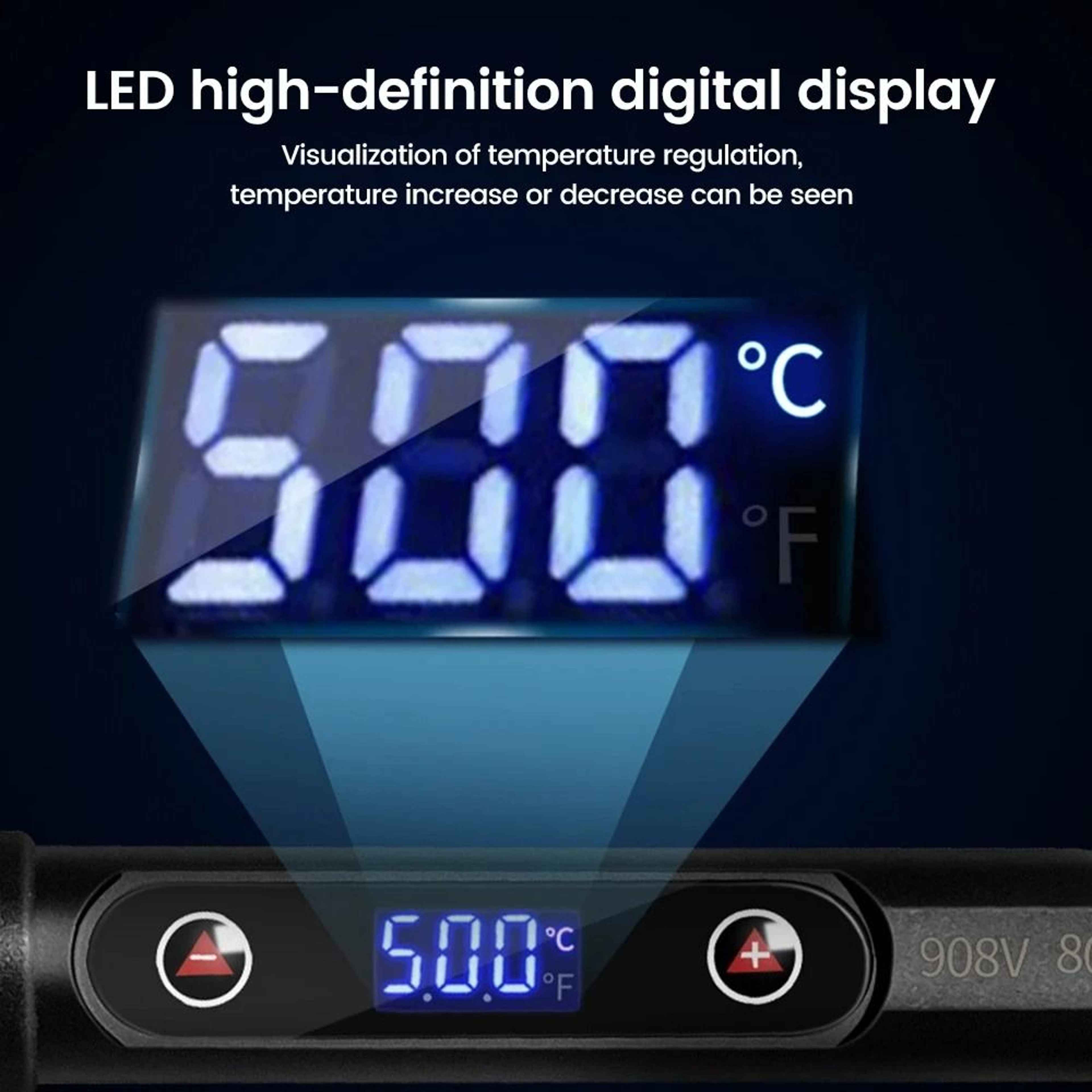 Electric Soldering Iron Kit With LCD Display And Adjustable Temperature 5