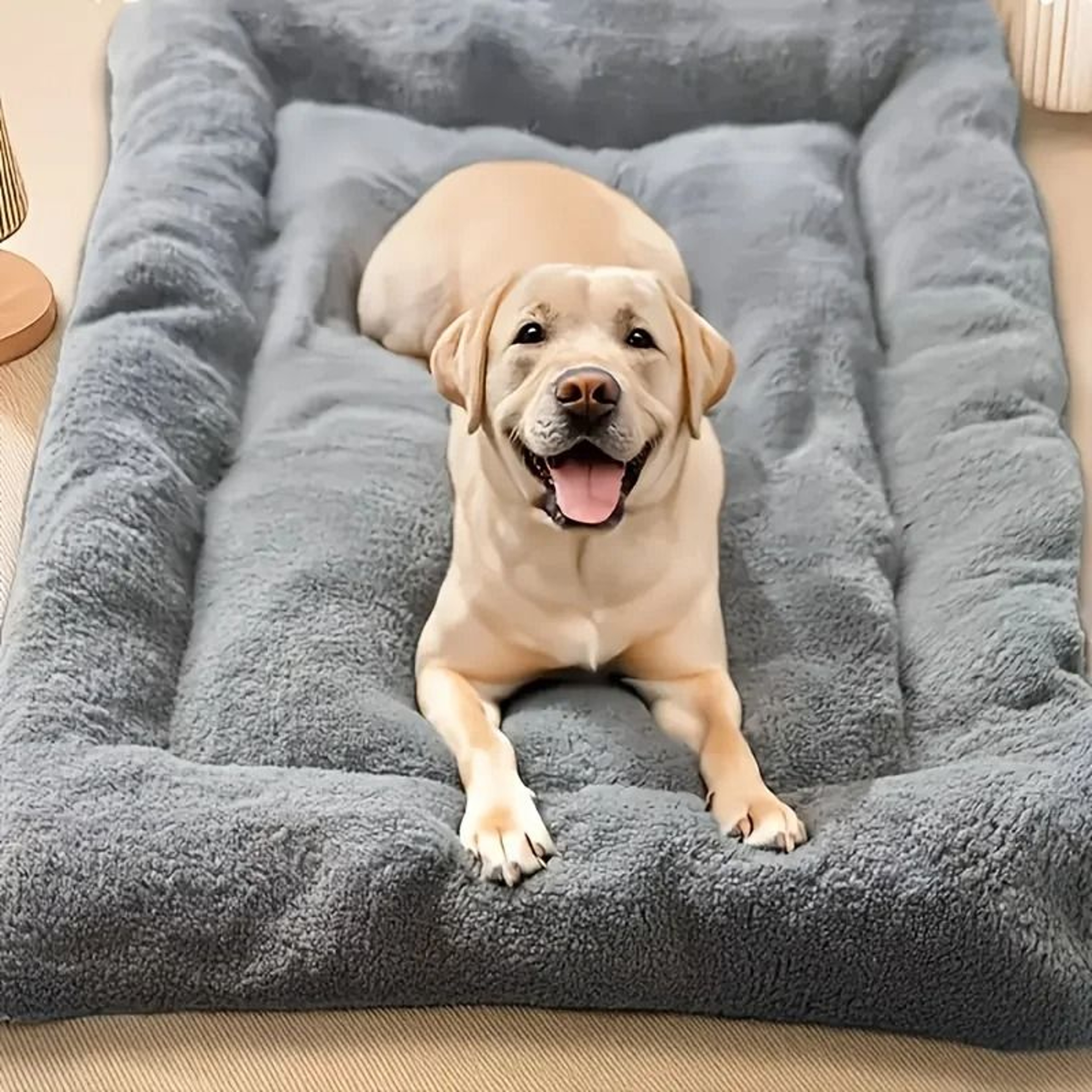 Extra Large Plush Dog Bed With Thick Cushion And Soft Cover 0