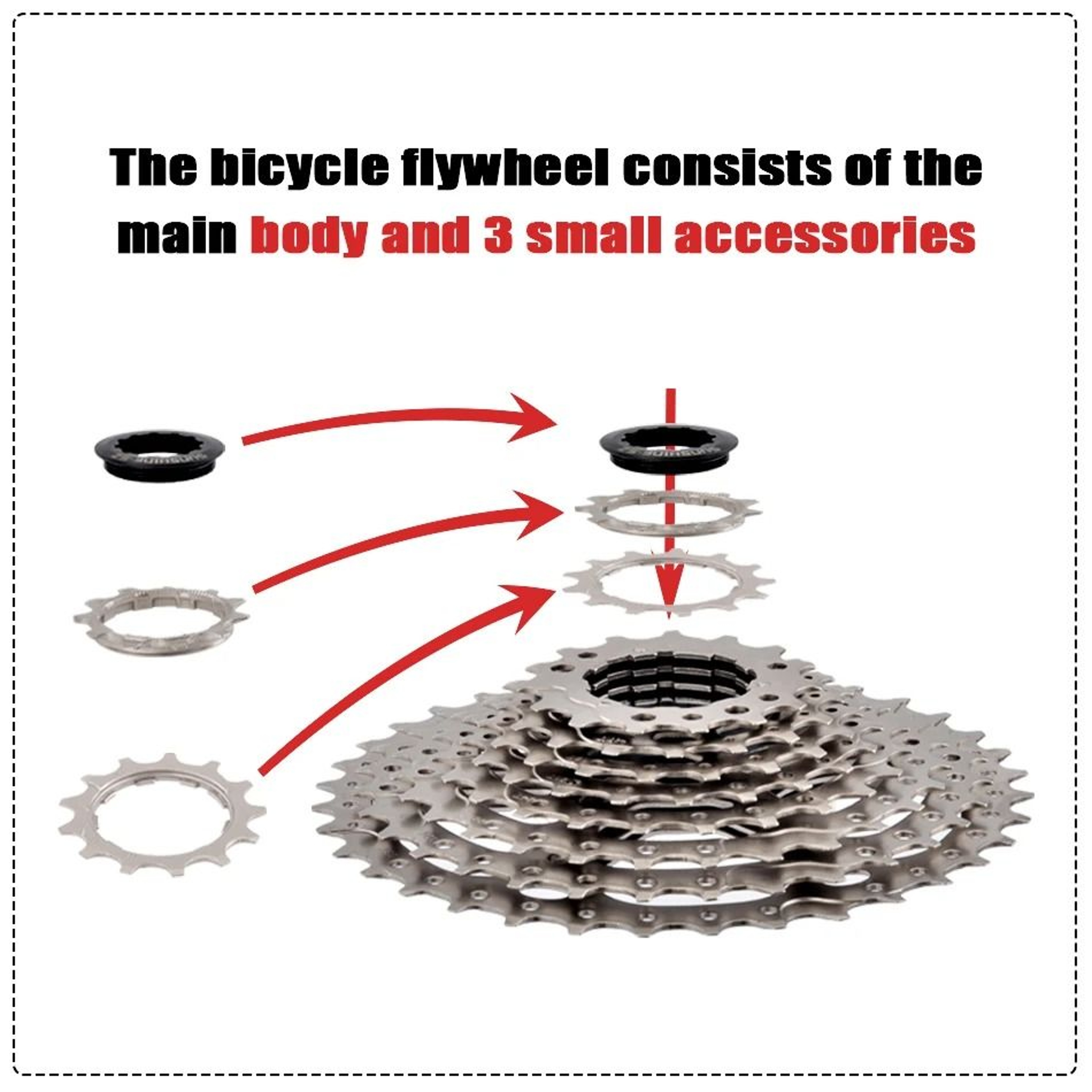 Road Bike Cassette Gear Set Compatible With 8 To 12 Speed Systems 3