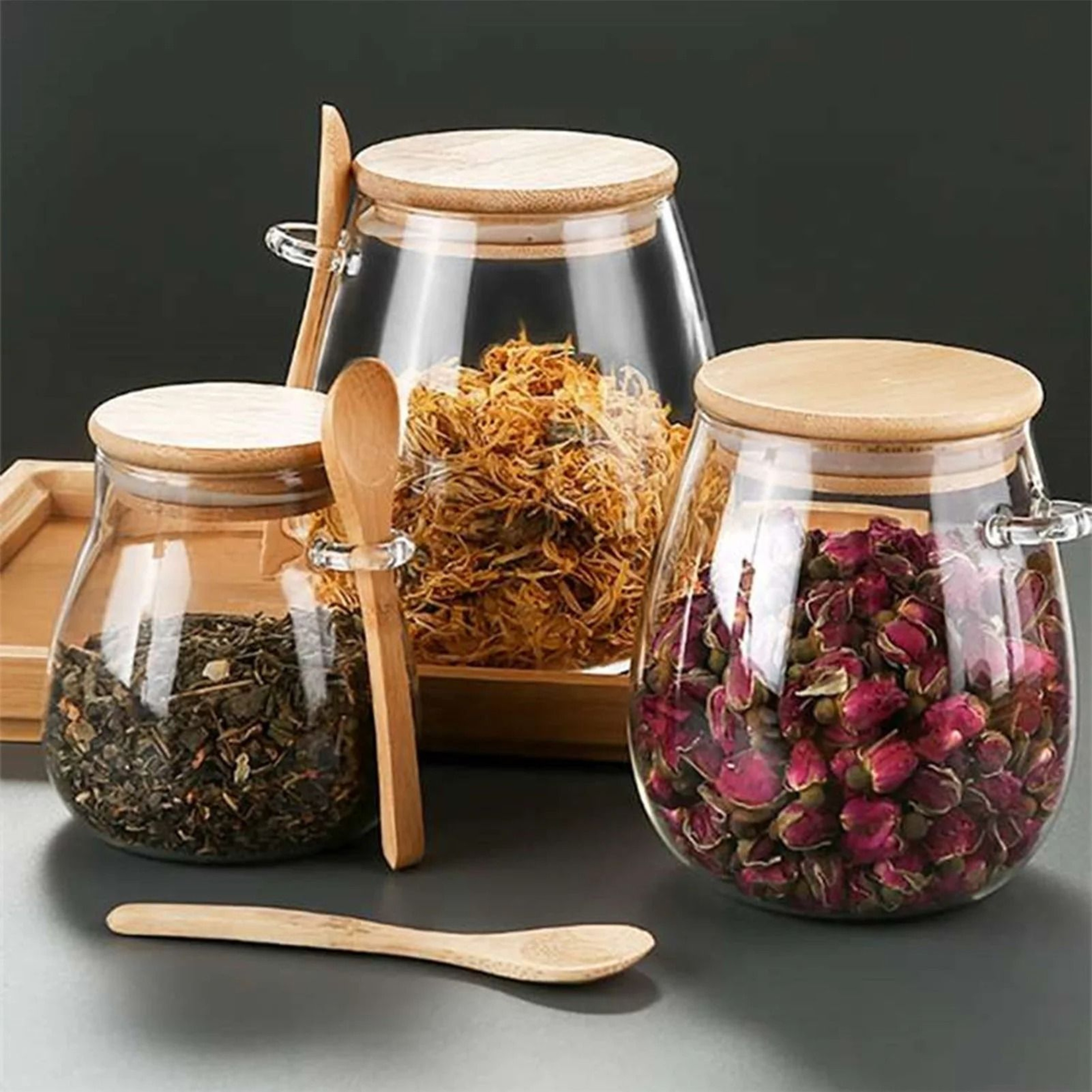 Airtight Glass Food Storage Jar With Lid 1
