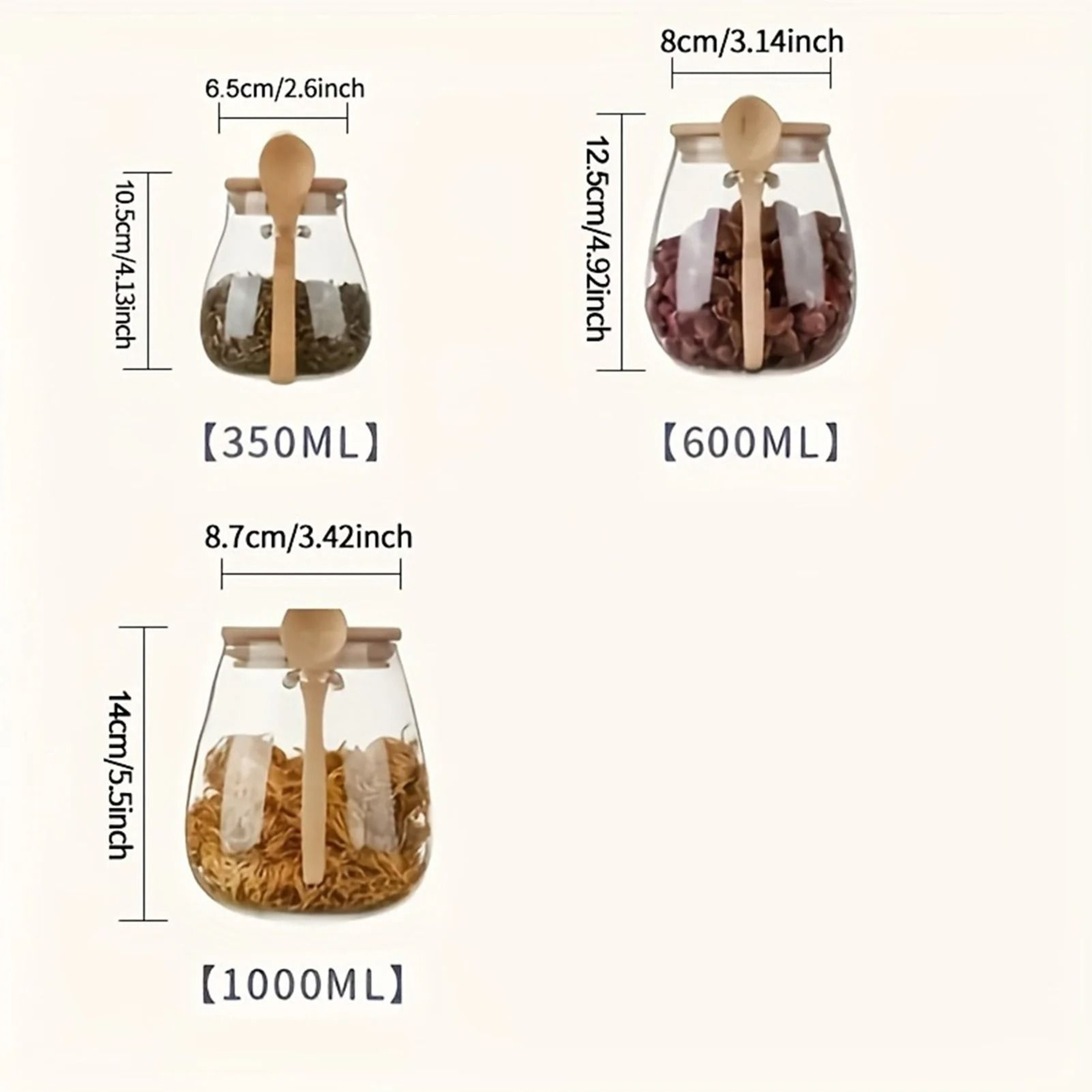 Airtight Glass Food Storage Jar With Lid 5