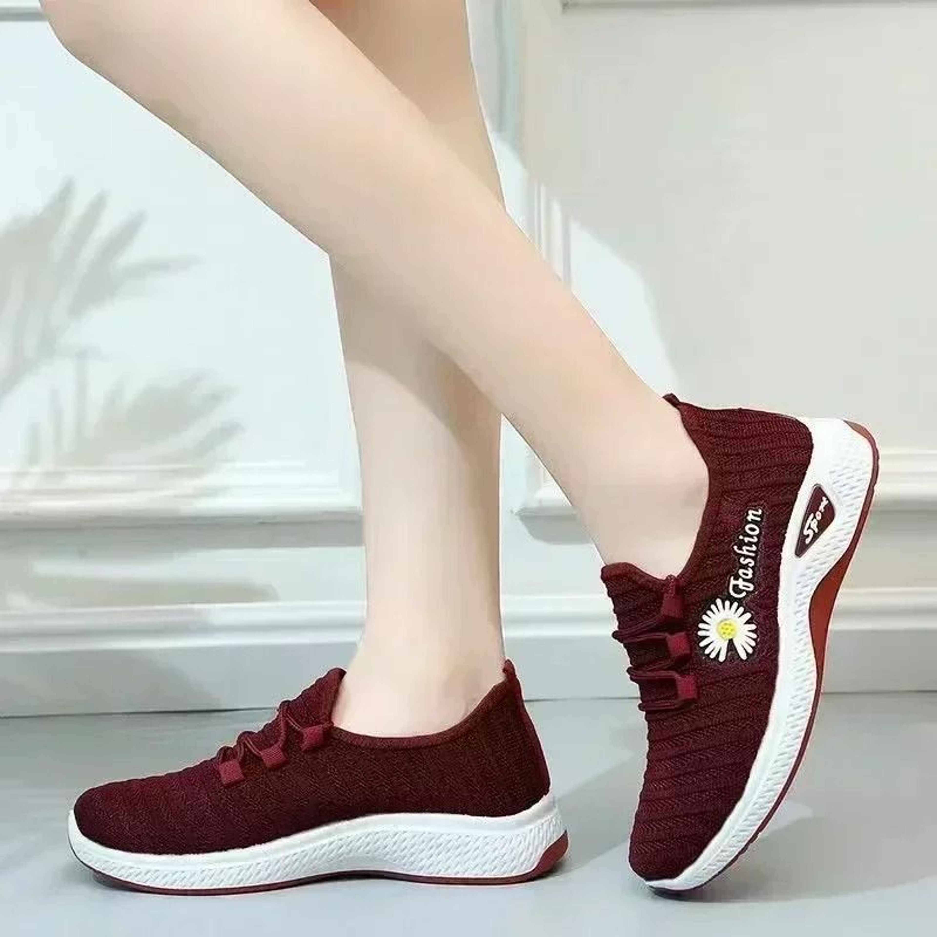 Womens Lightweight Breathable Running Sneakers 1