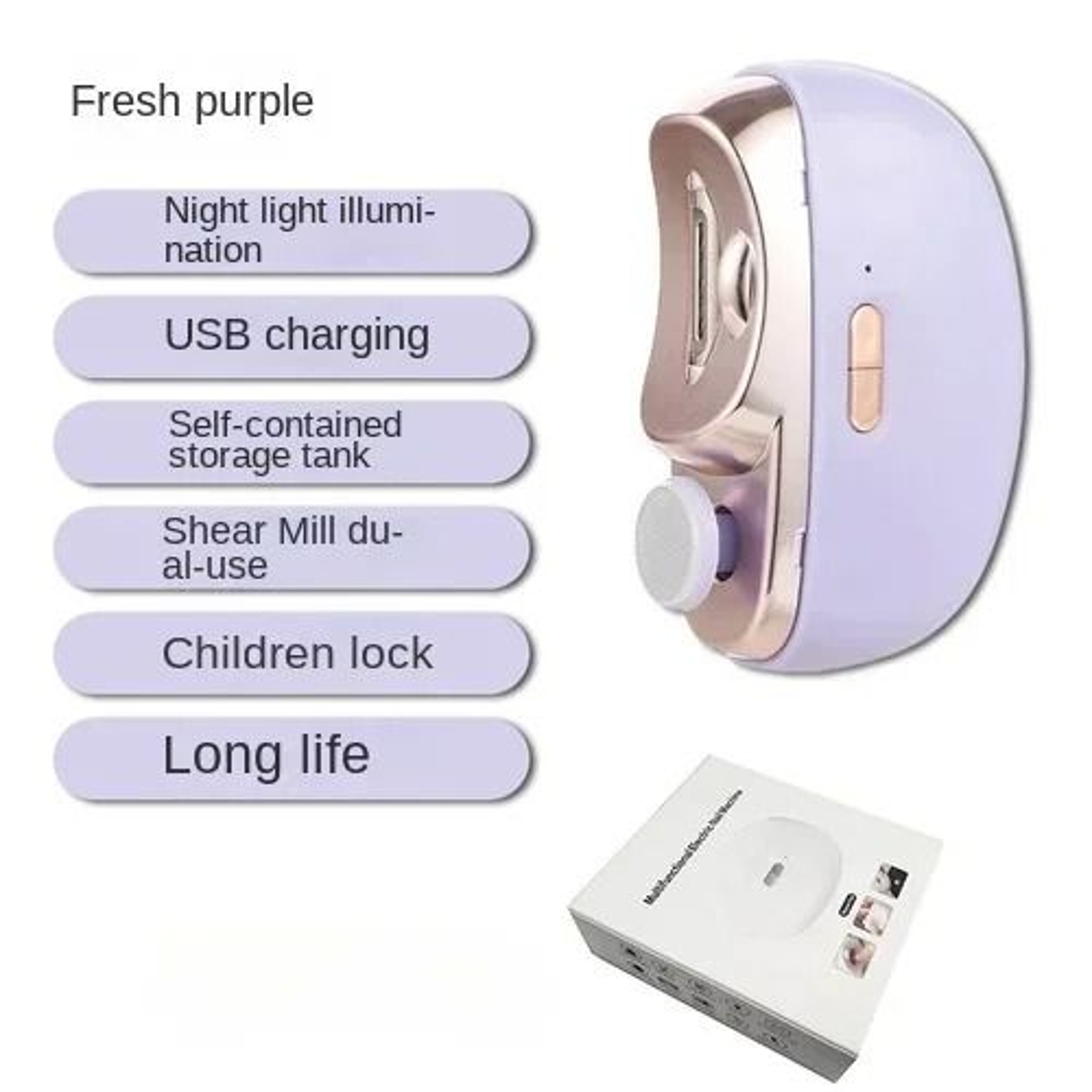 Electric Automatic Nail Clipper With Light 9