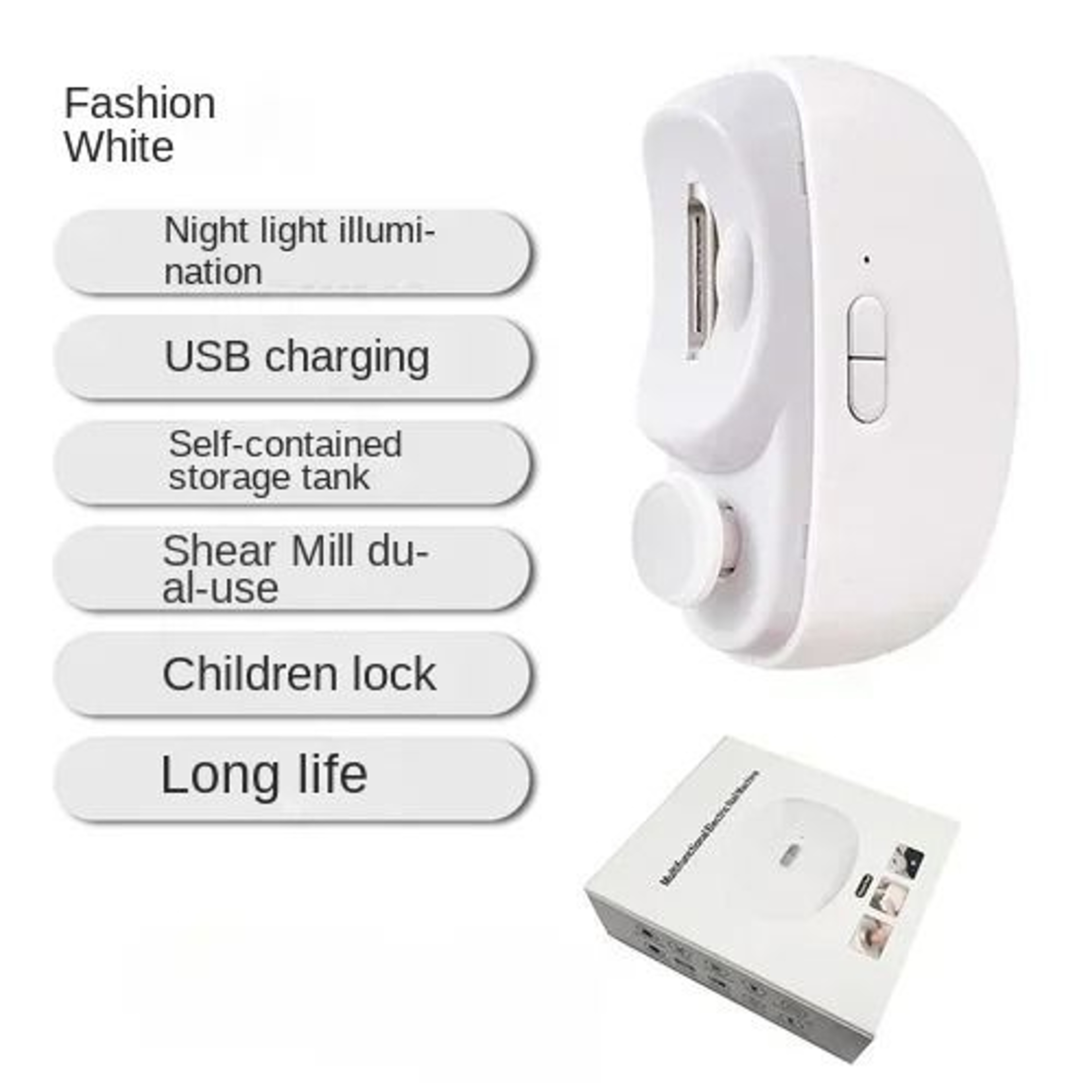 Electric Automatic Nail Clipper With Light 10