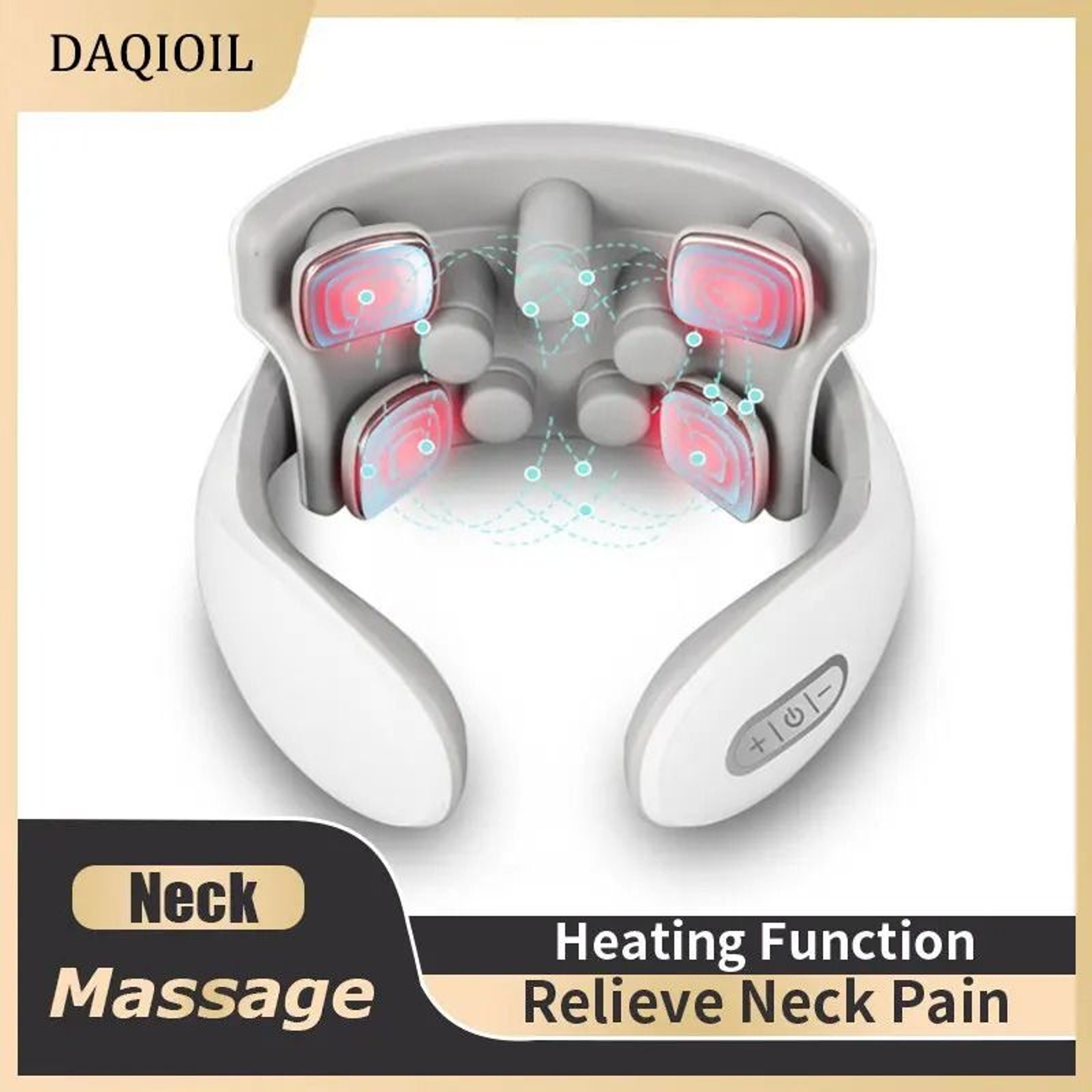 Smart Electric Neck Massager With Heat And Vibration 0