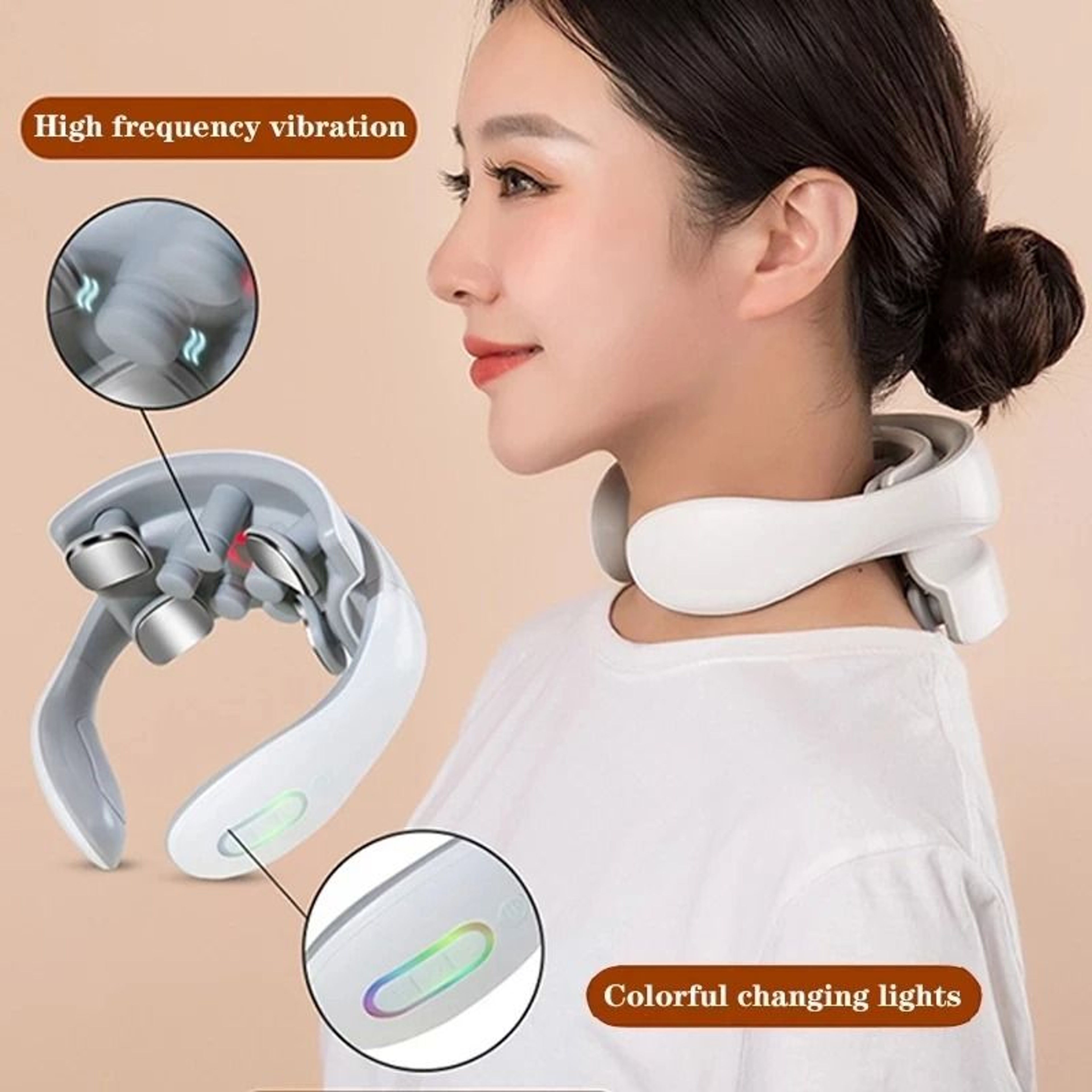 Smart Electric Neck Massager With Heat And Vibration 3