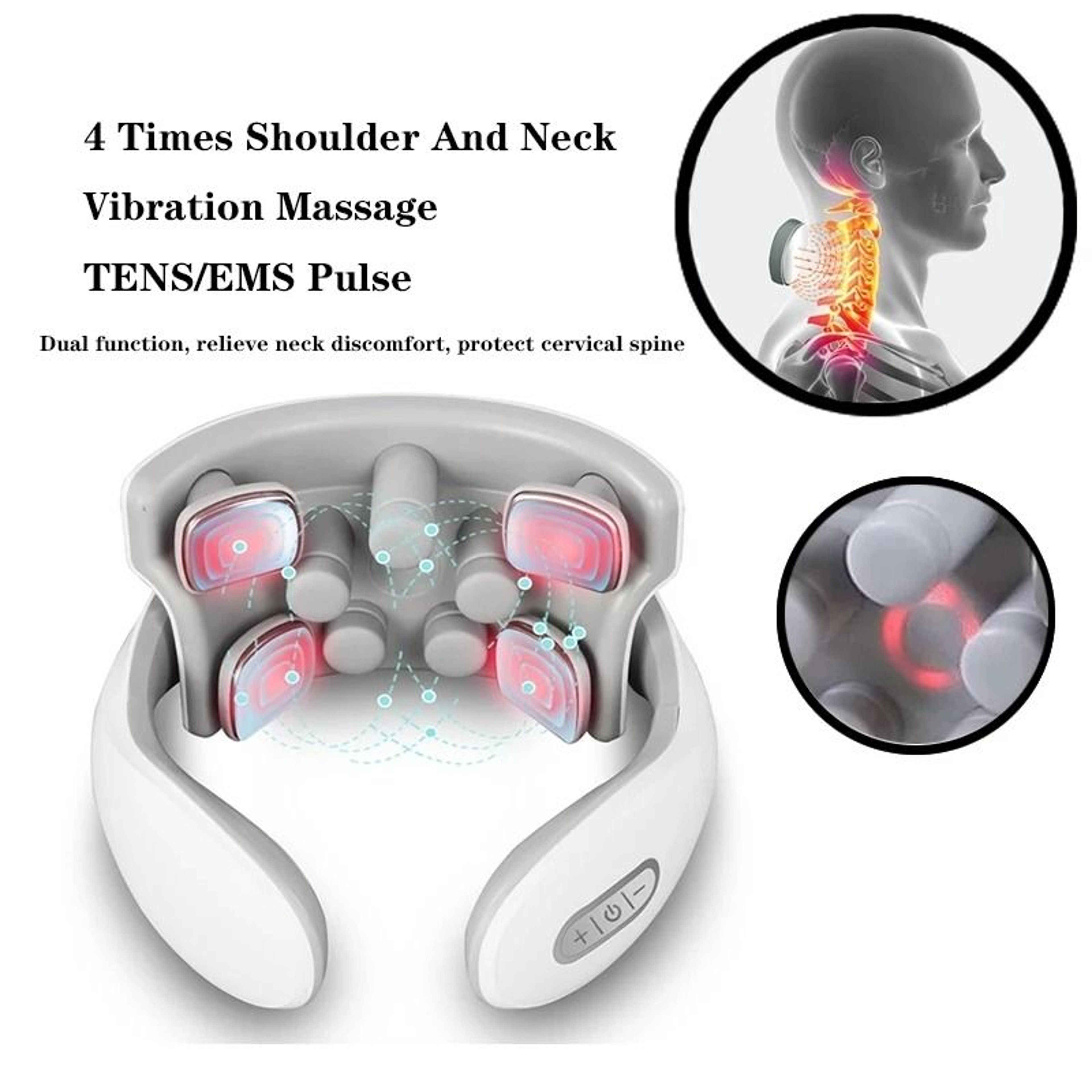 Smart Electric Neck Massager With Heat And Vibration 6