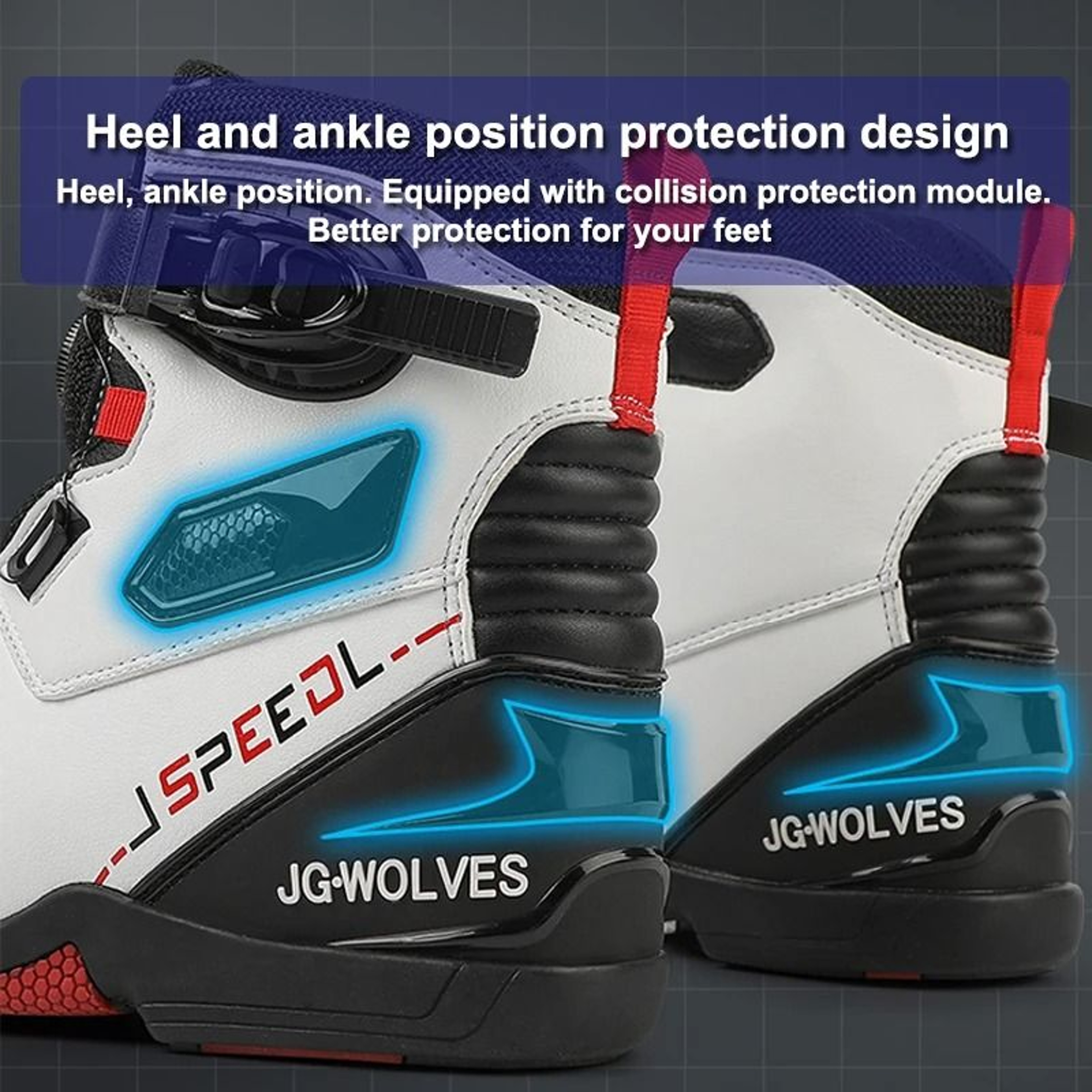 Motorcycle Riding Boots For Men Waterproof Non Slip Leather Protective Shoes 5