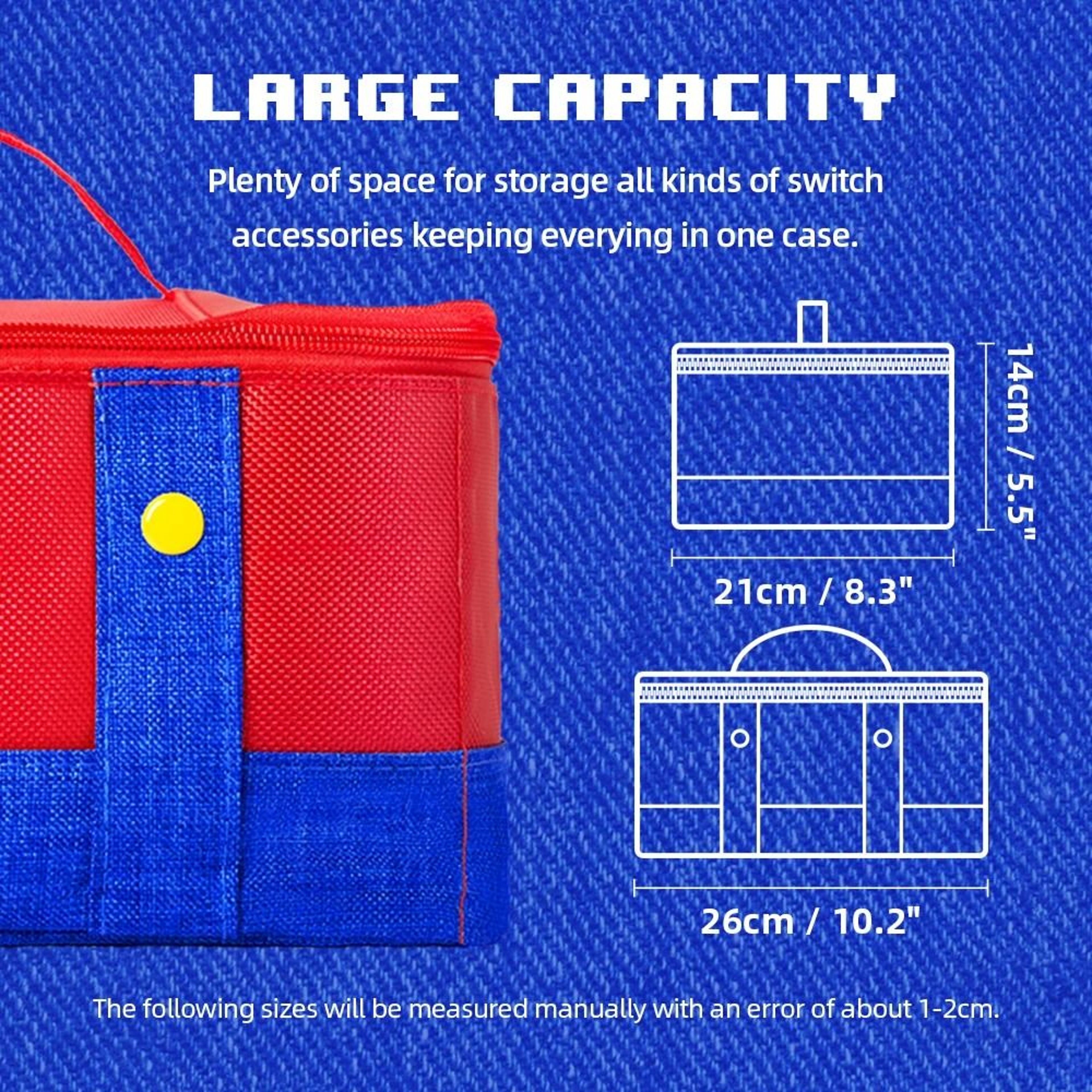 Protective Carrying Case For Nintendo Switch 2 OLED With Storage For Controllers And Accessories 3