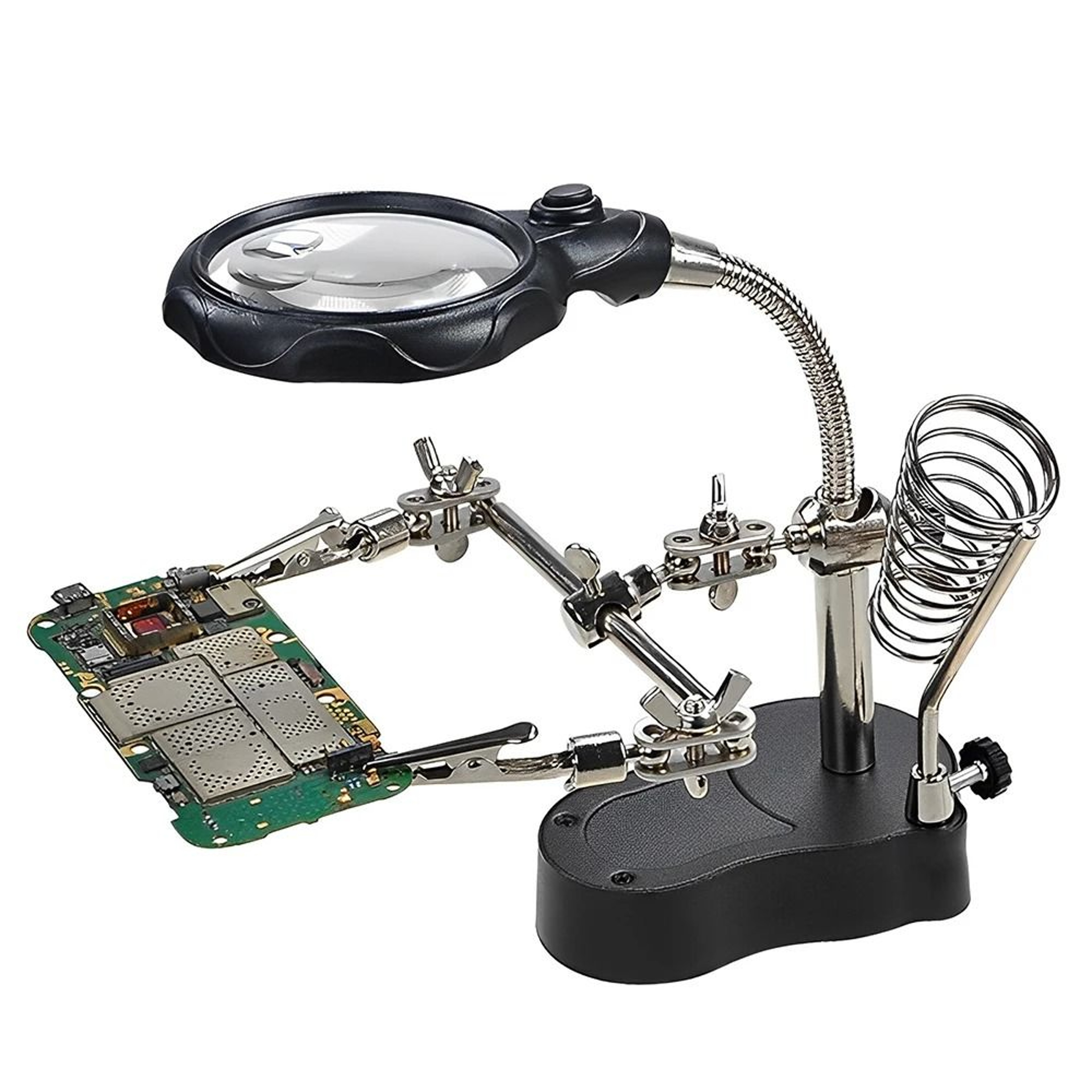 Welding Magnifier Clip Tool With 35X To 12X Auxiliary Lenses For Soldering And Circuit Work 7