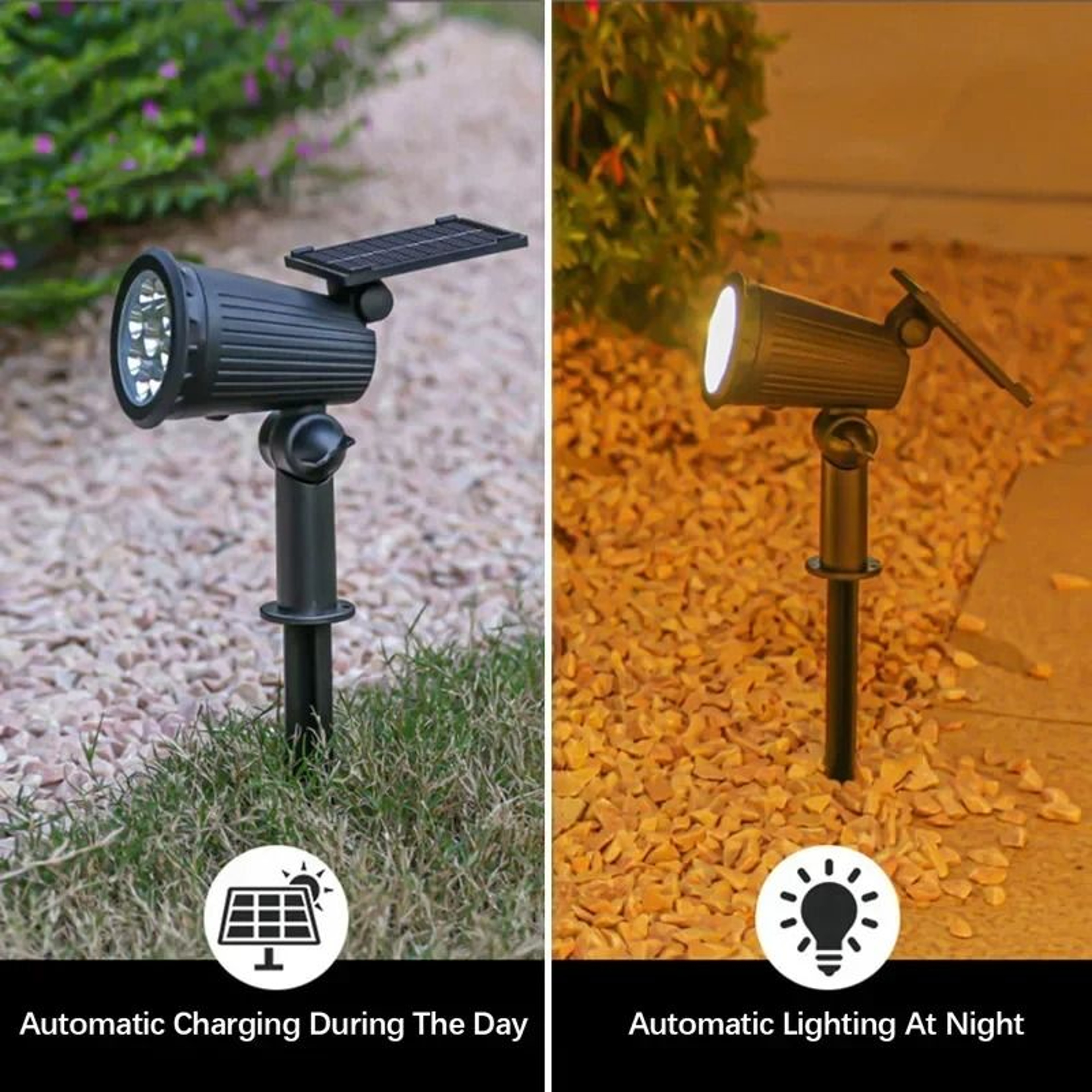 9 LED Solar Spot Light Outdoor Waterproof Garden Landscape Pathway Lighting 5