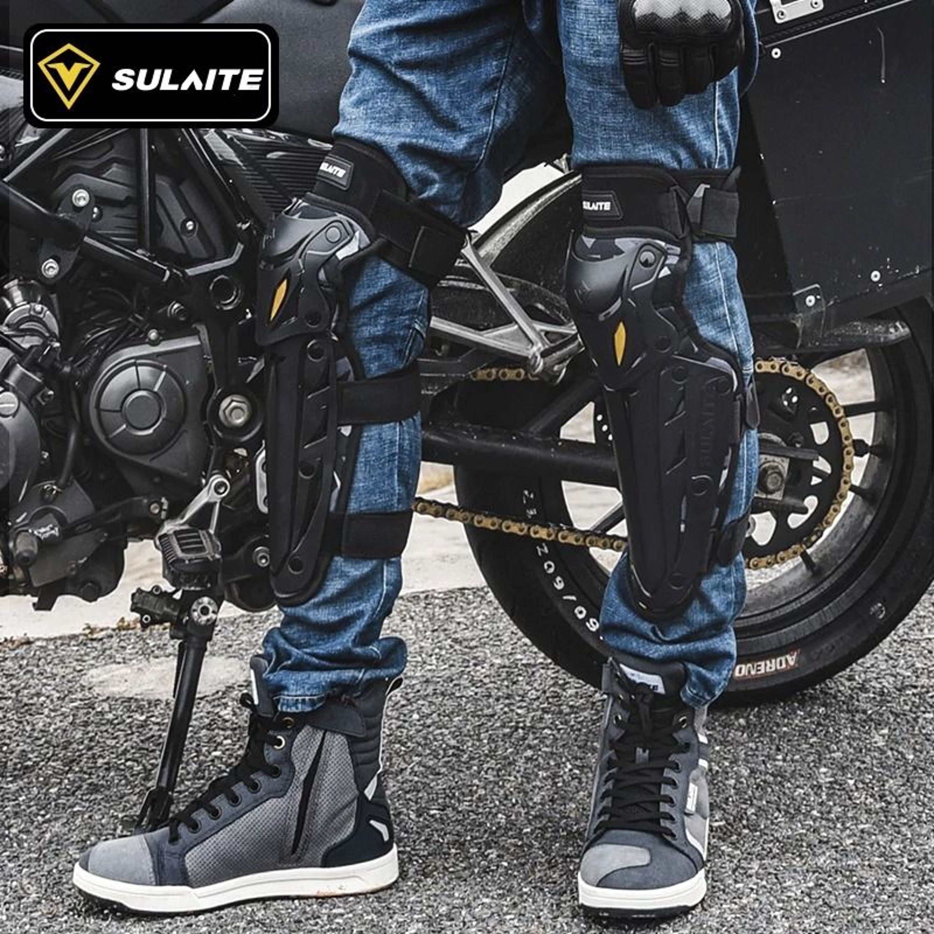 Motocross Knee And Elbow Pads Protective Gear For Motorcycle OffRoad And MTB Riding 2