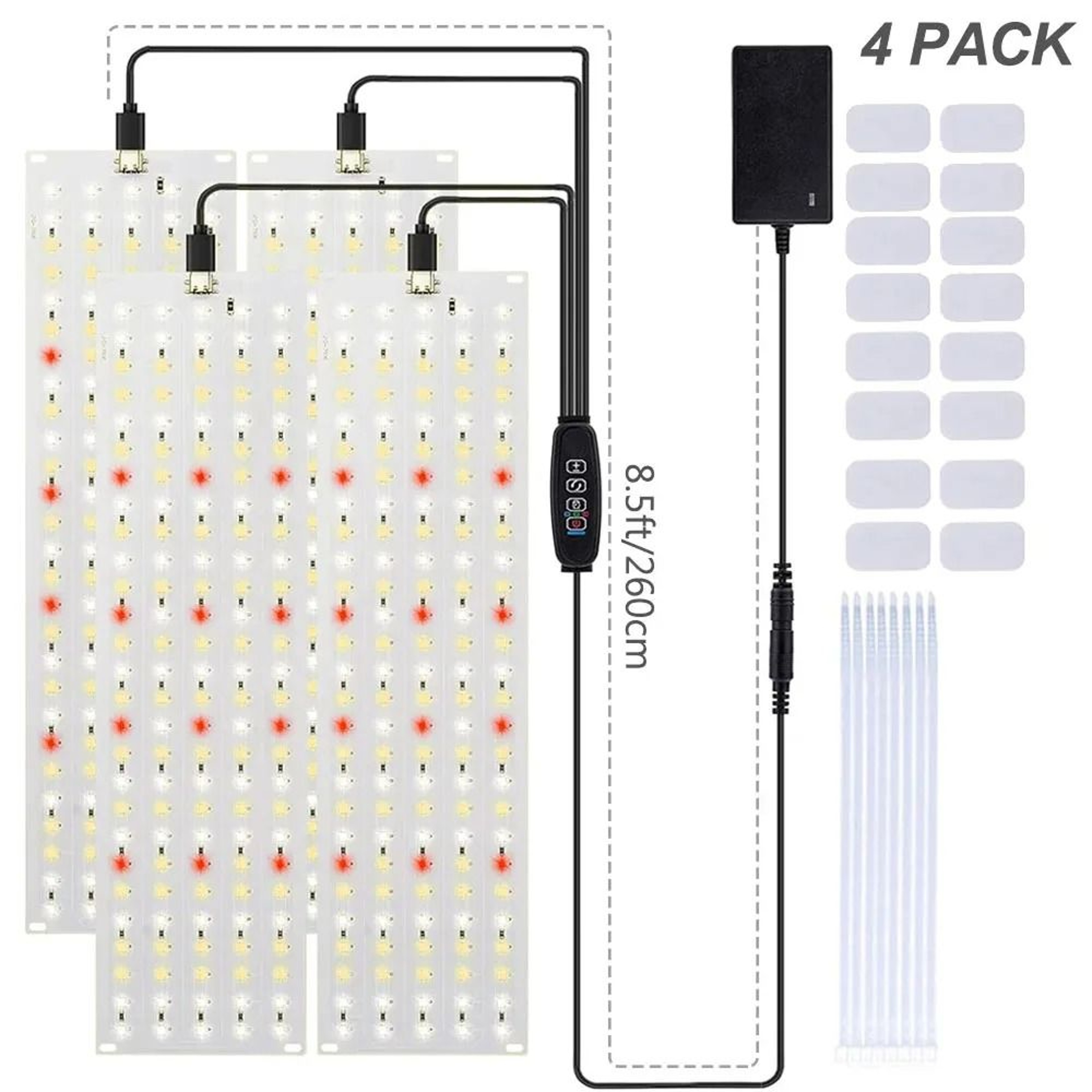 LED Grow Panel Light Ultra Thin Full Spectrum Dimmable Timer Lamp For Indoor Plants 3