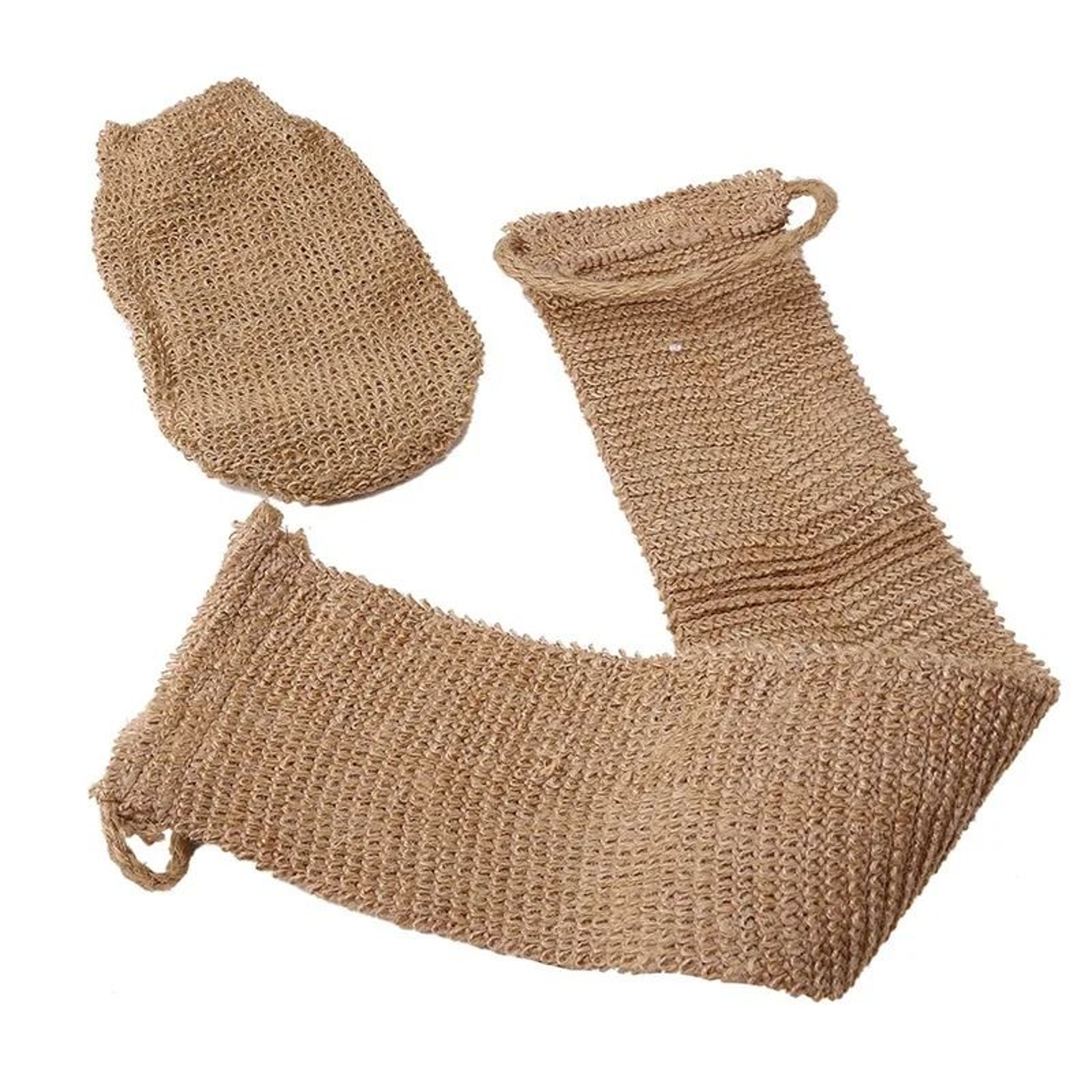Ramie Jute Exfoliating Bath Towel And Back Scrubber Belt For Shower And Body Cleaning 6