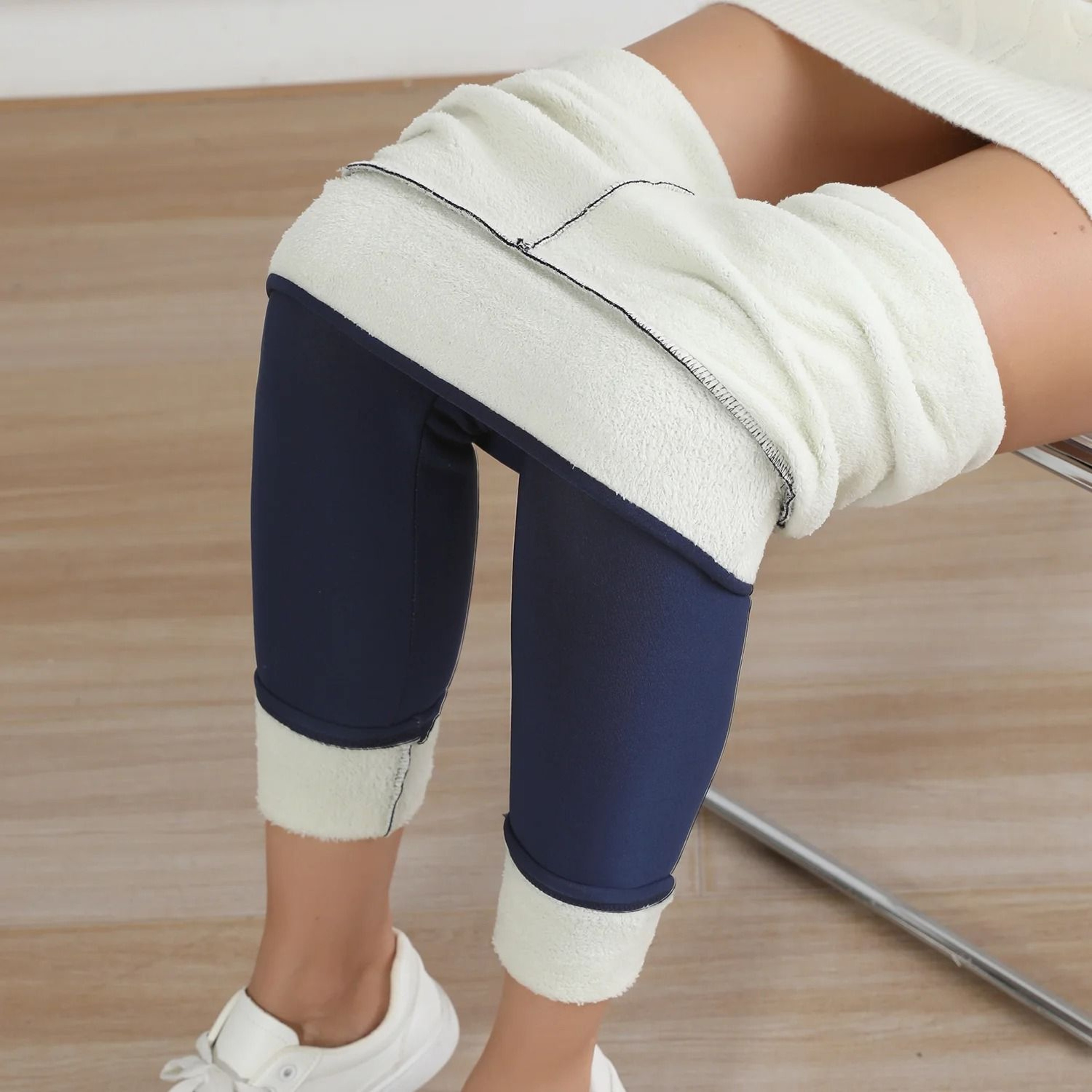 Winter Warm Fleece Leggings Velvet Thick High Waist Elastic Tights For Women 8