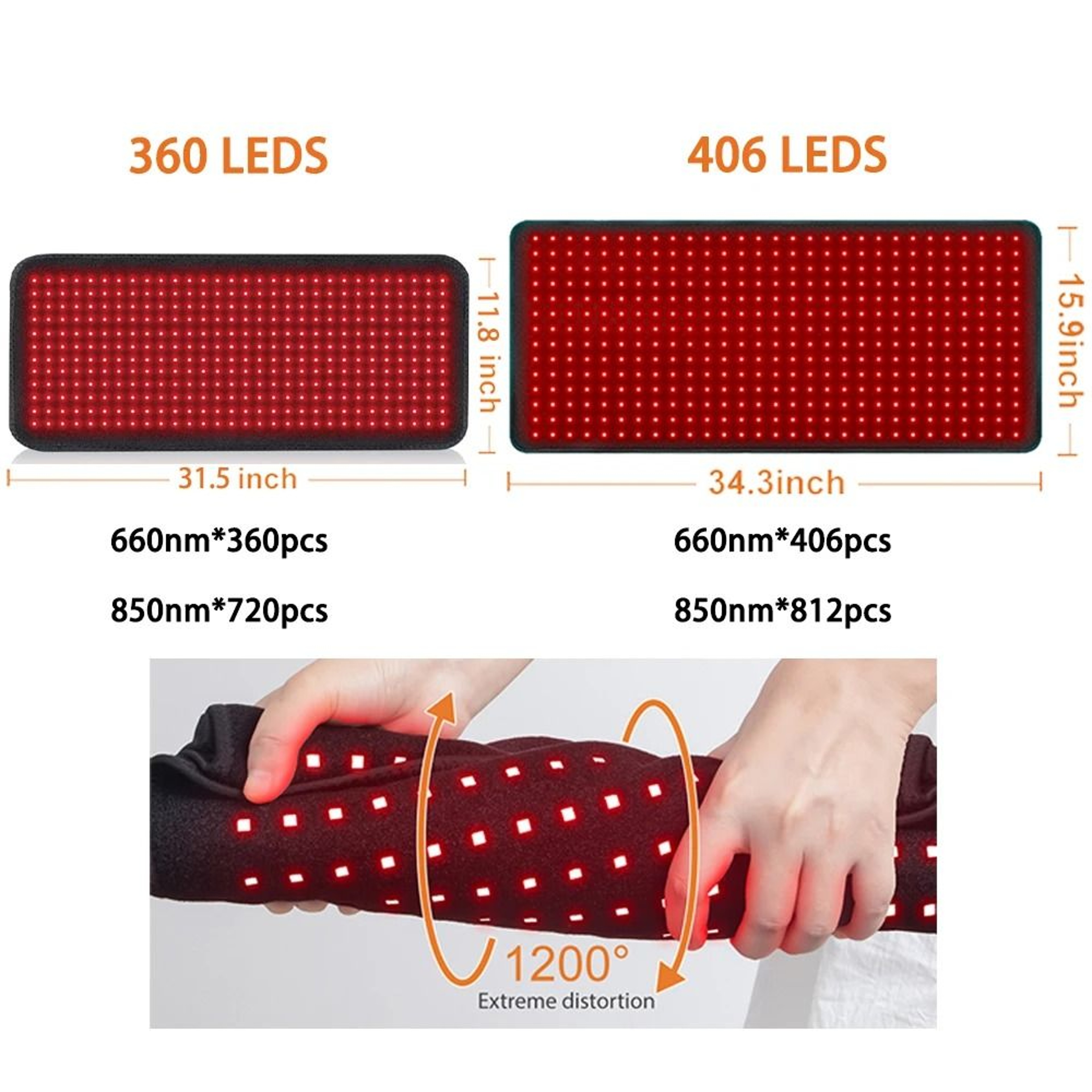 Red Light Therapy Heating Pad Infrared Pain Relief Device For Back Shoulder And Waist 1