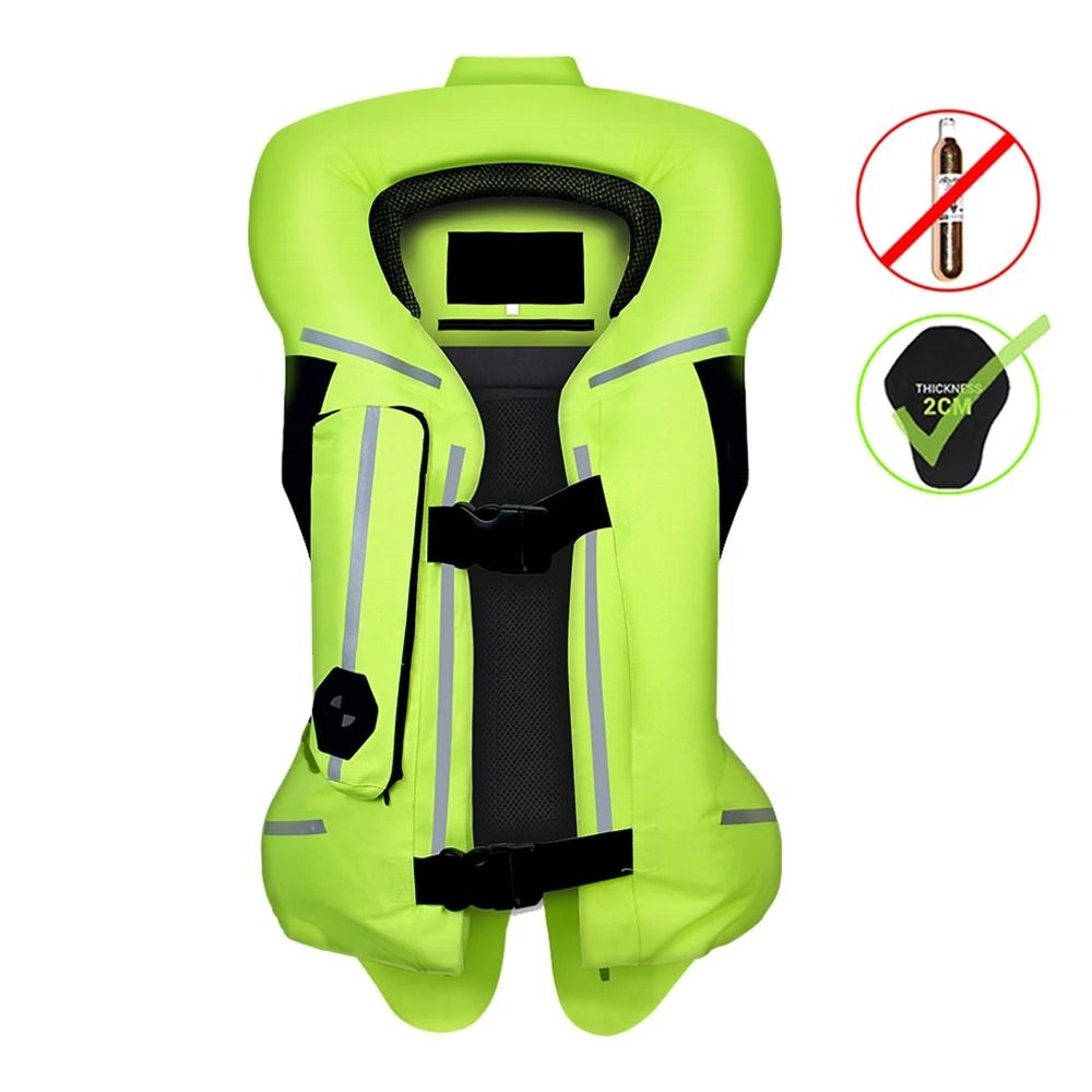 Motorcycle Airbag Vest Reflective Safety Riding Jacket With CE Protector 10
