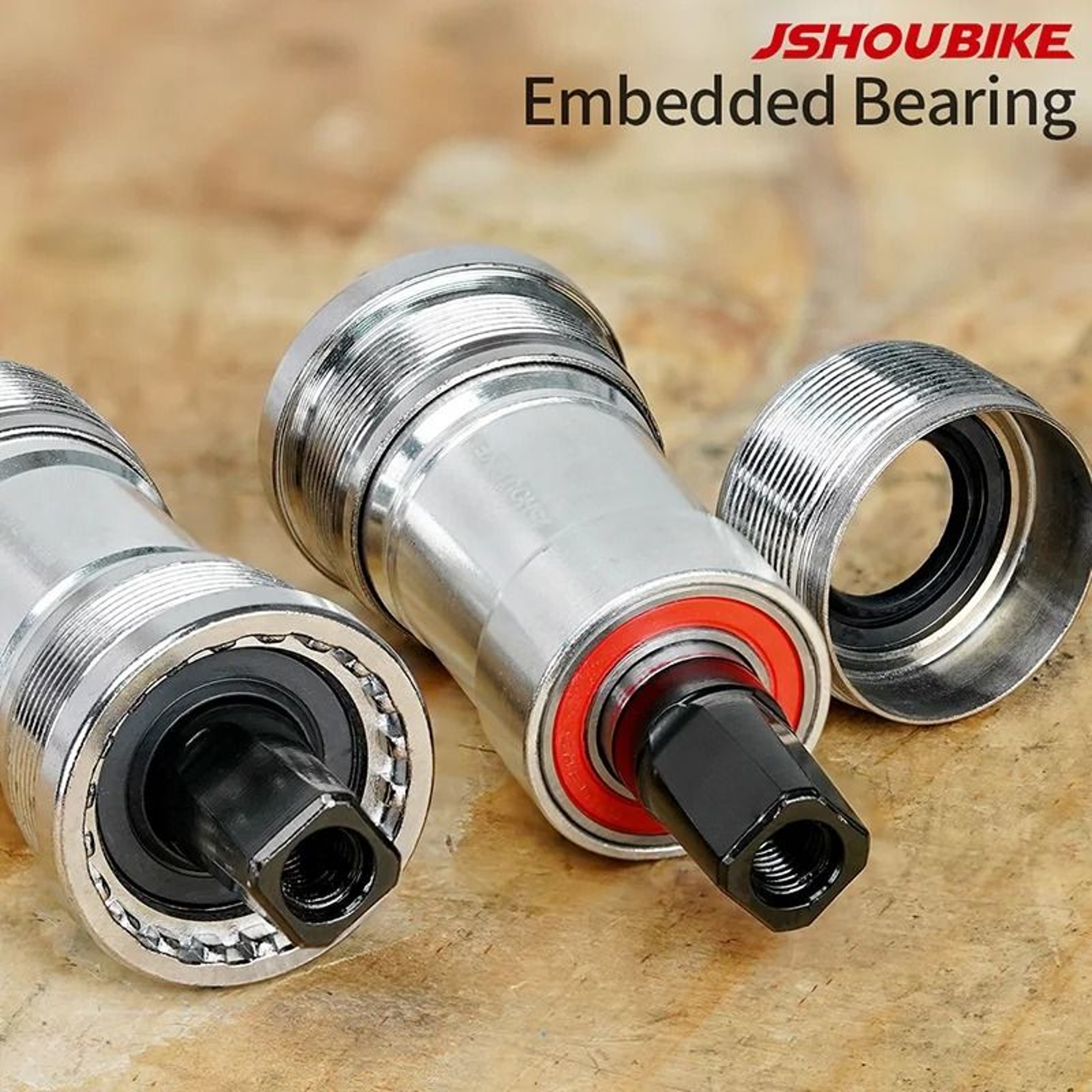 Square Taper Bottom Bracket BSA 68mm Sealed Bearing For MTB And Road Bikes 5